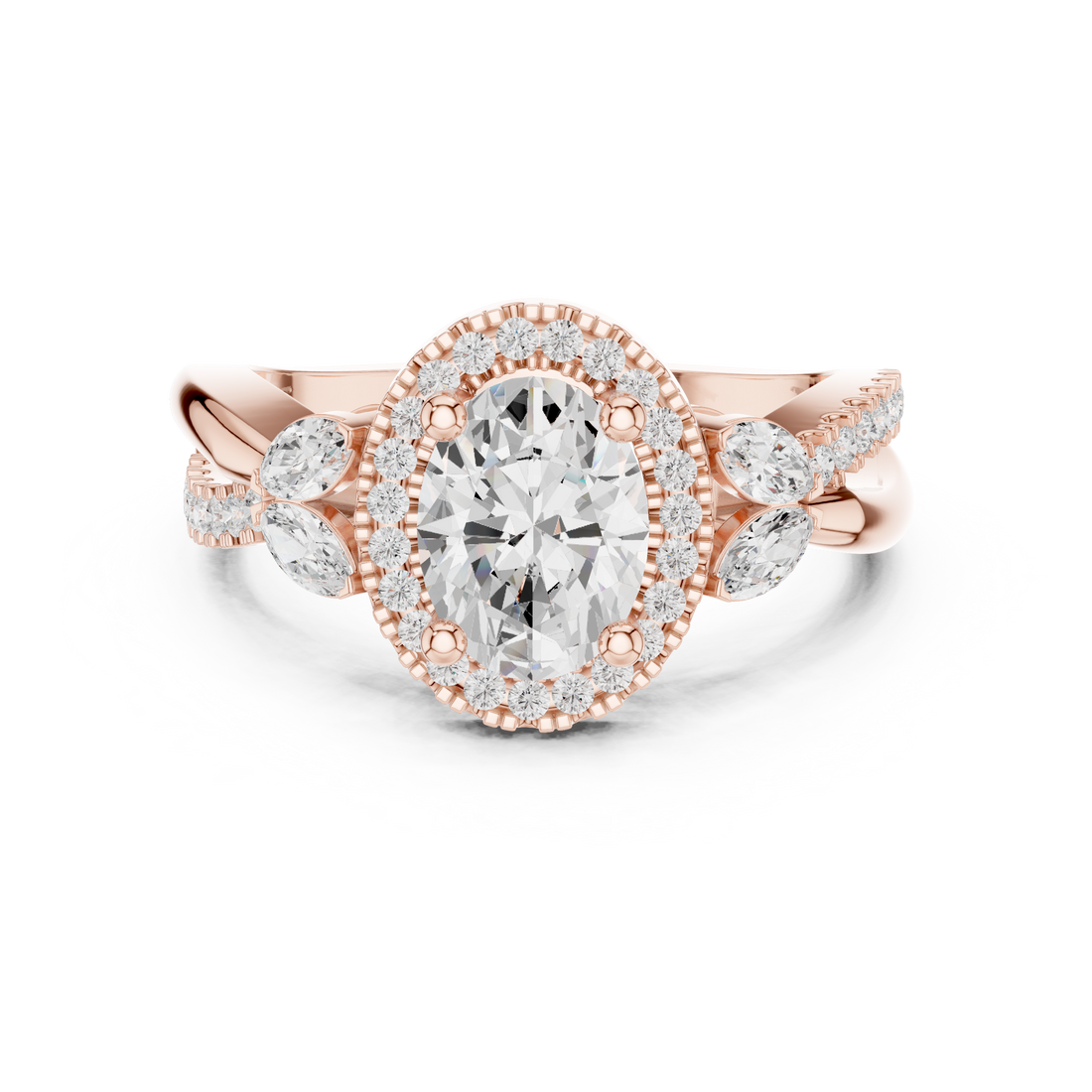 Bar Setting Lab Grown Diamond Ring