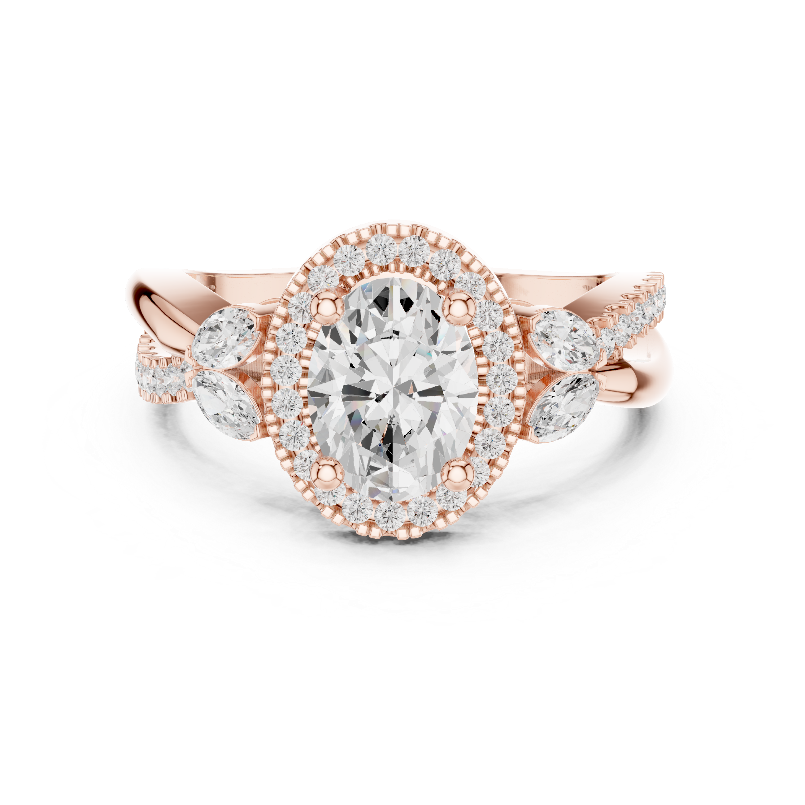 Bar Setting Lab Grown Diamond Ring