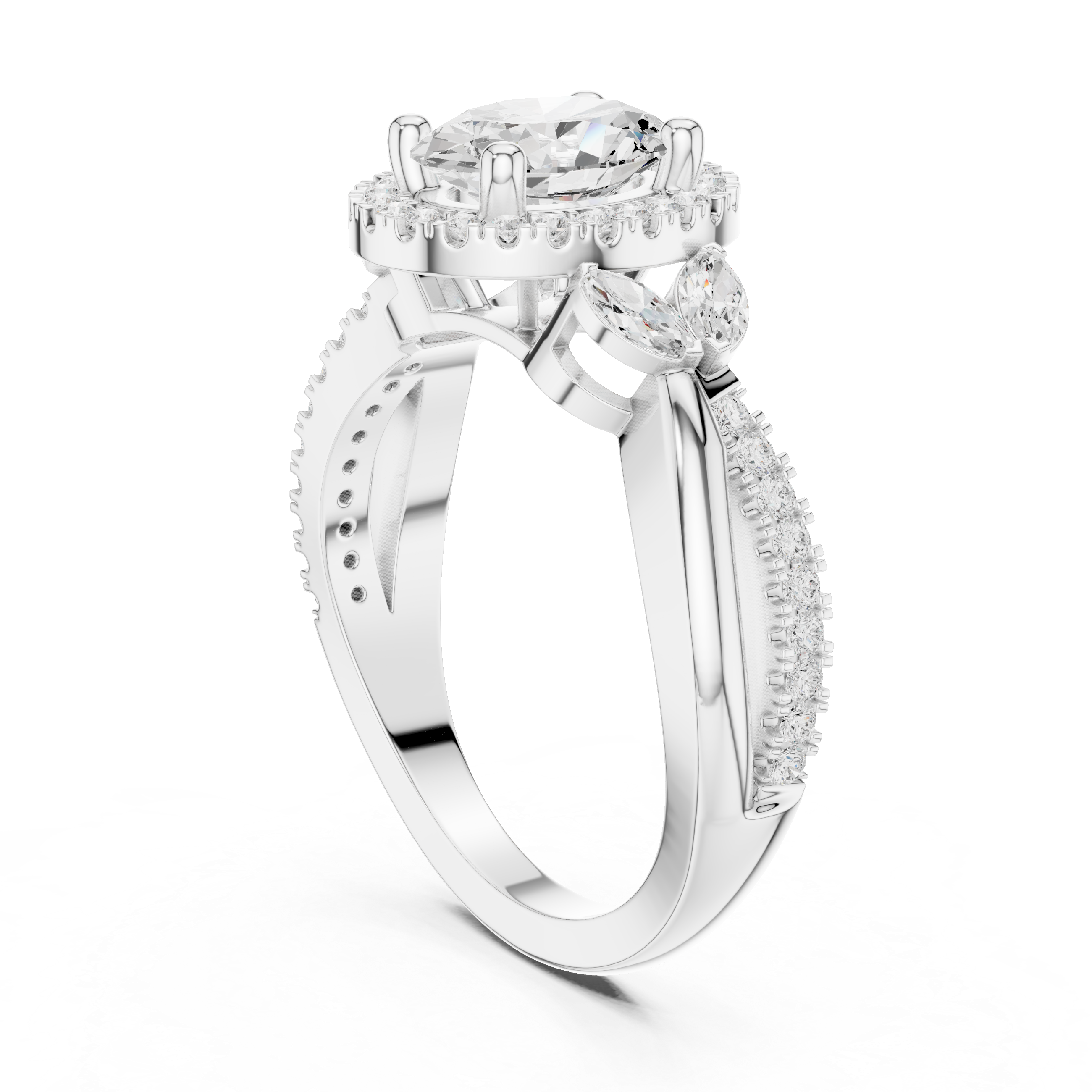 Bar Setting Lab Grown Diamond Ring