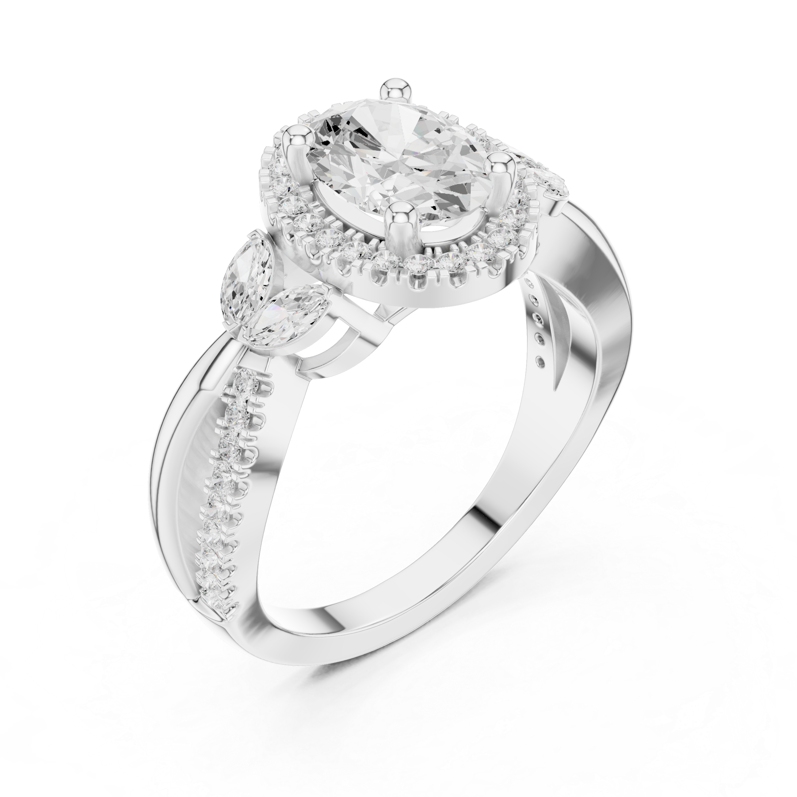 Bar Setting Lab Grown Diamond Ring