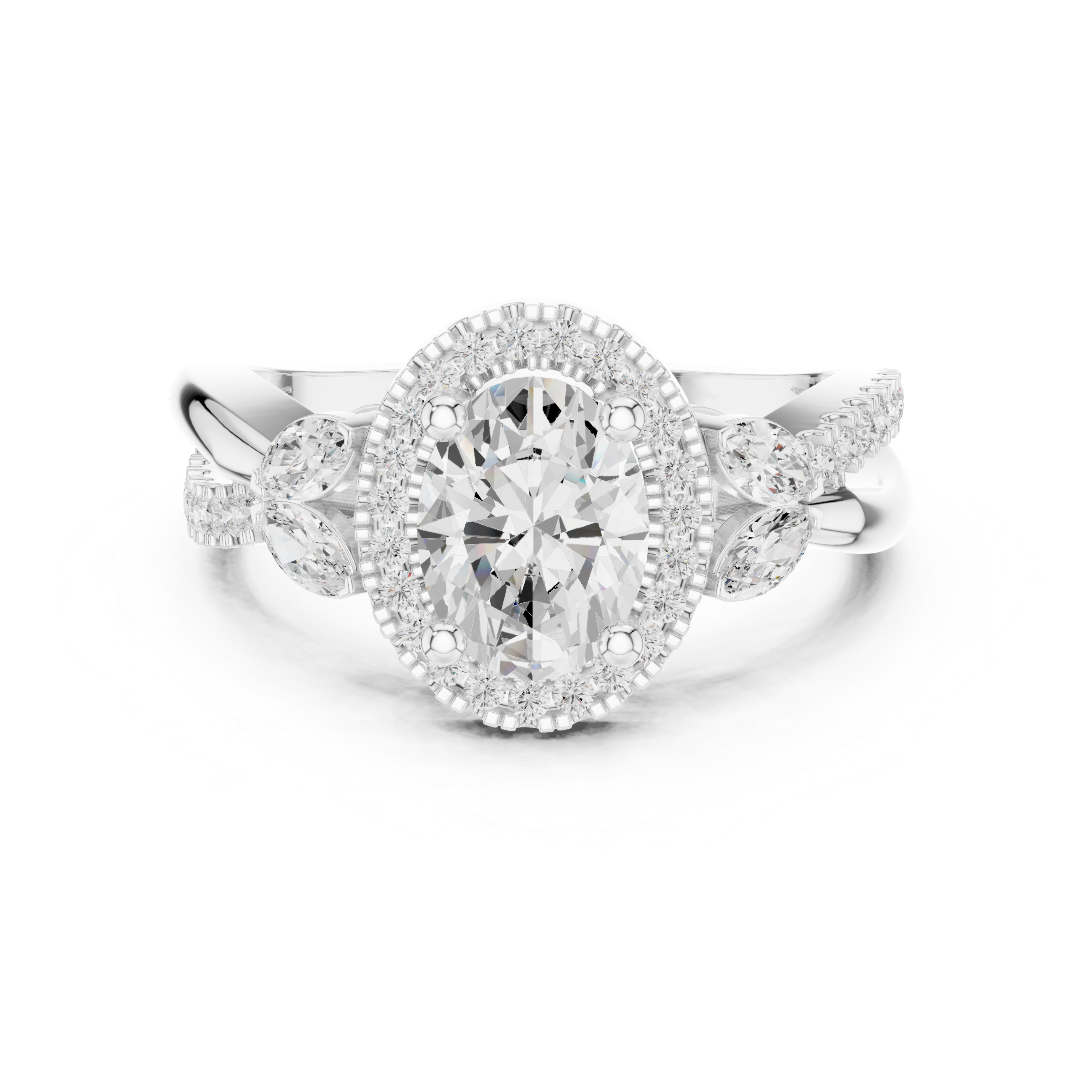 Bar Setting Lab Grown Diamond Ring