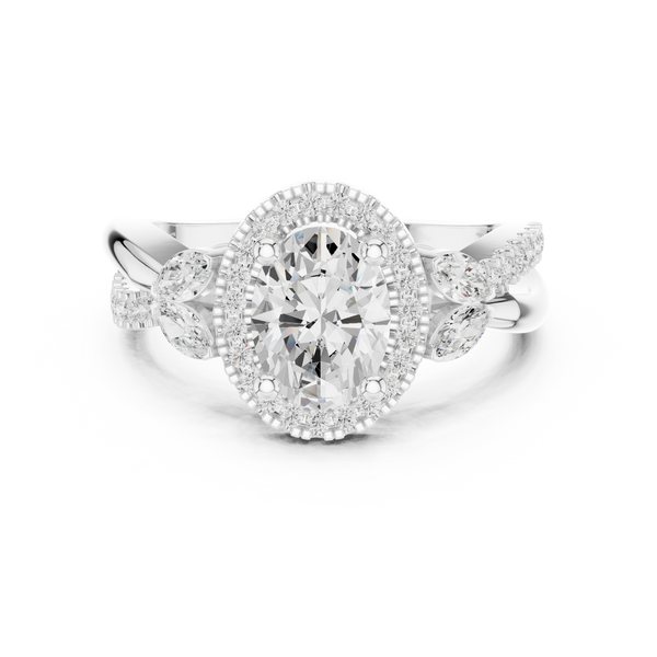 Bar Setting Lab Grown Diamond Ring