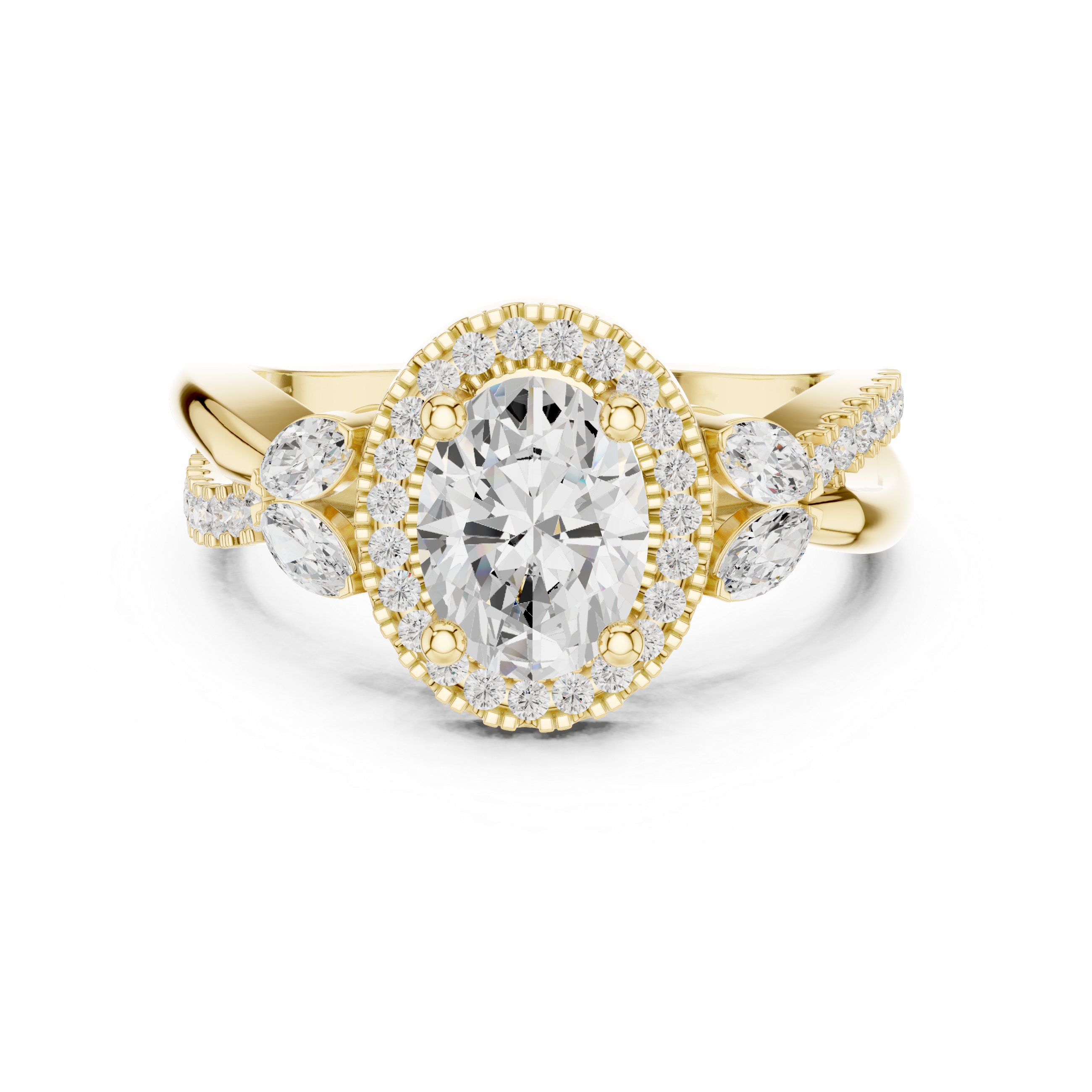 Bar Setting Lab Grown Diamond Ring