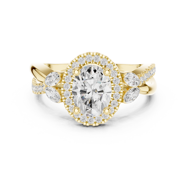 Bar Setting Lab Grown Diamond Ring