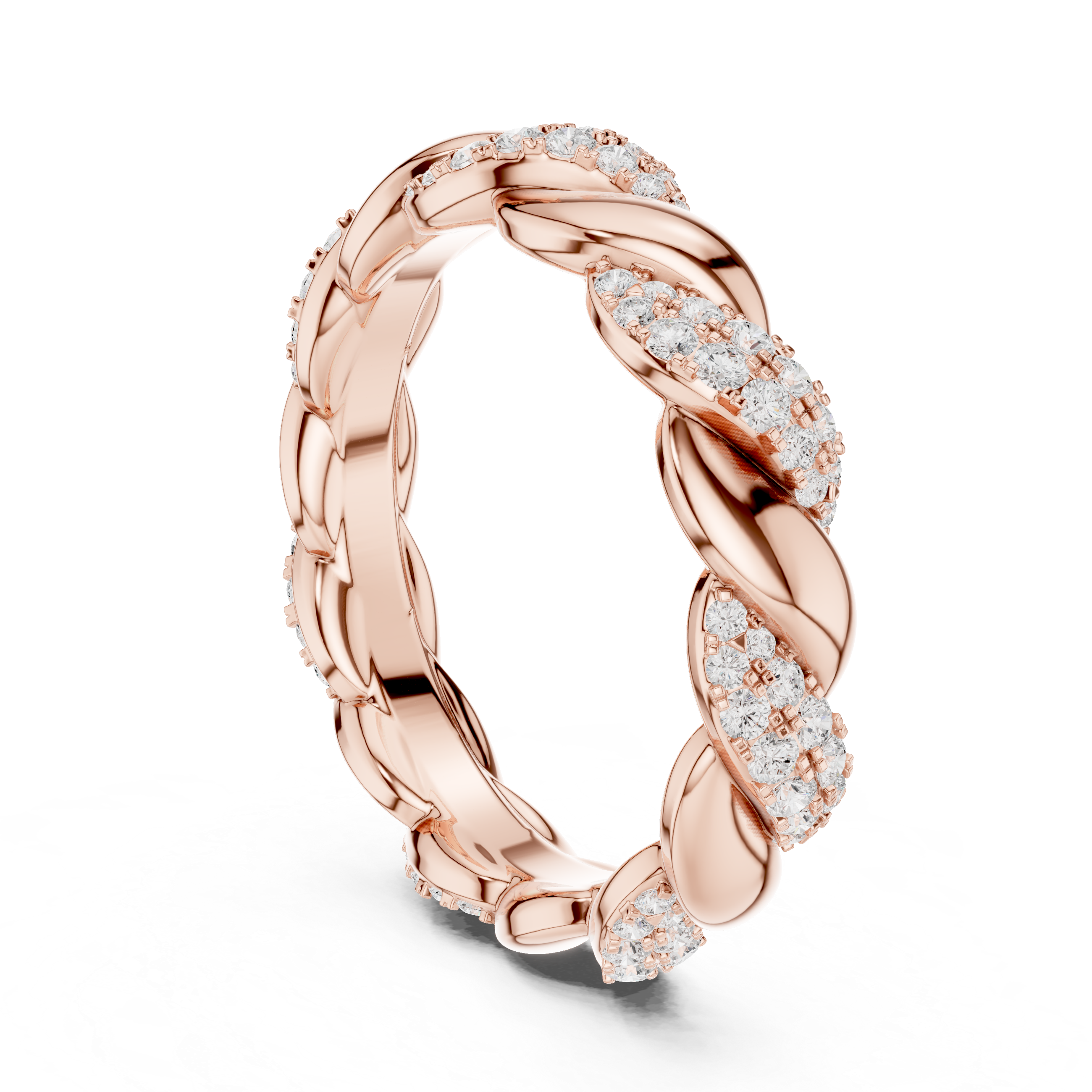 Bypass Wave Lab Grown Diamond Ring