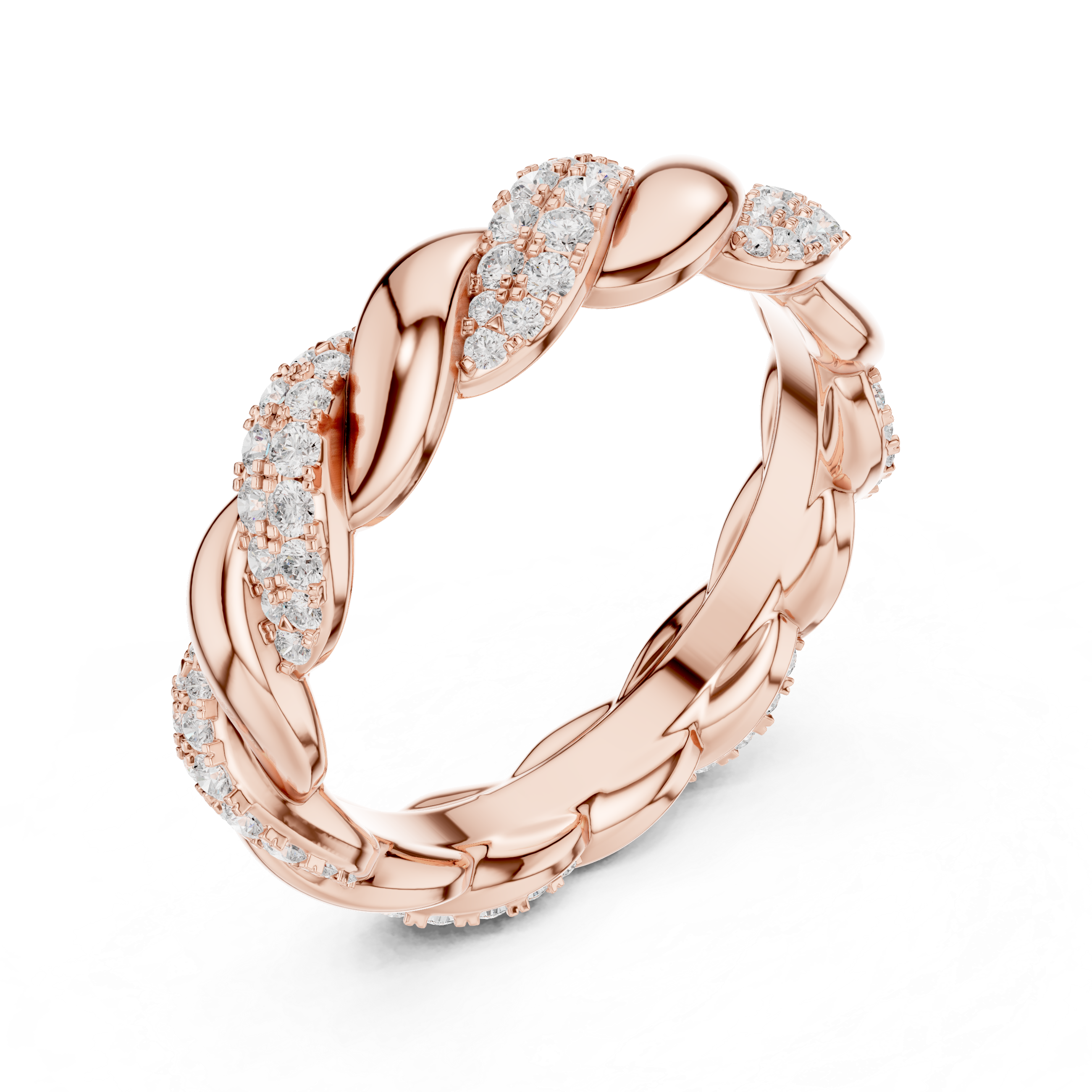 Bypass Wave Lab Grown Diamond Ring