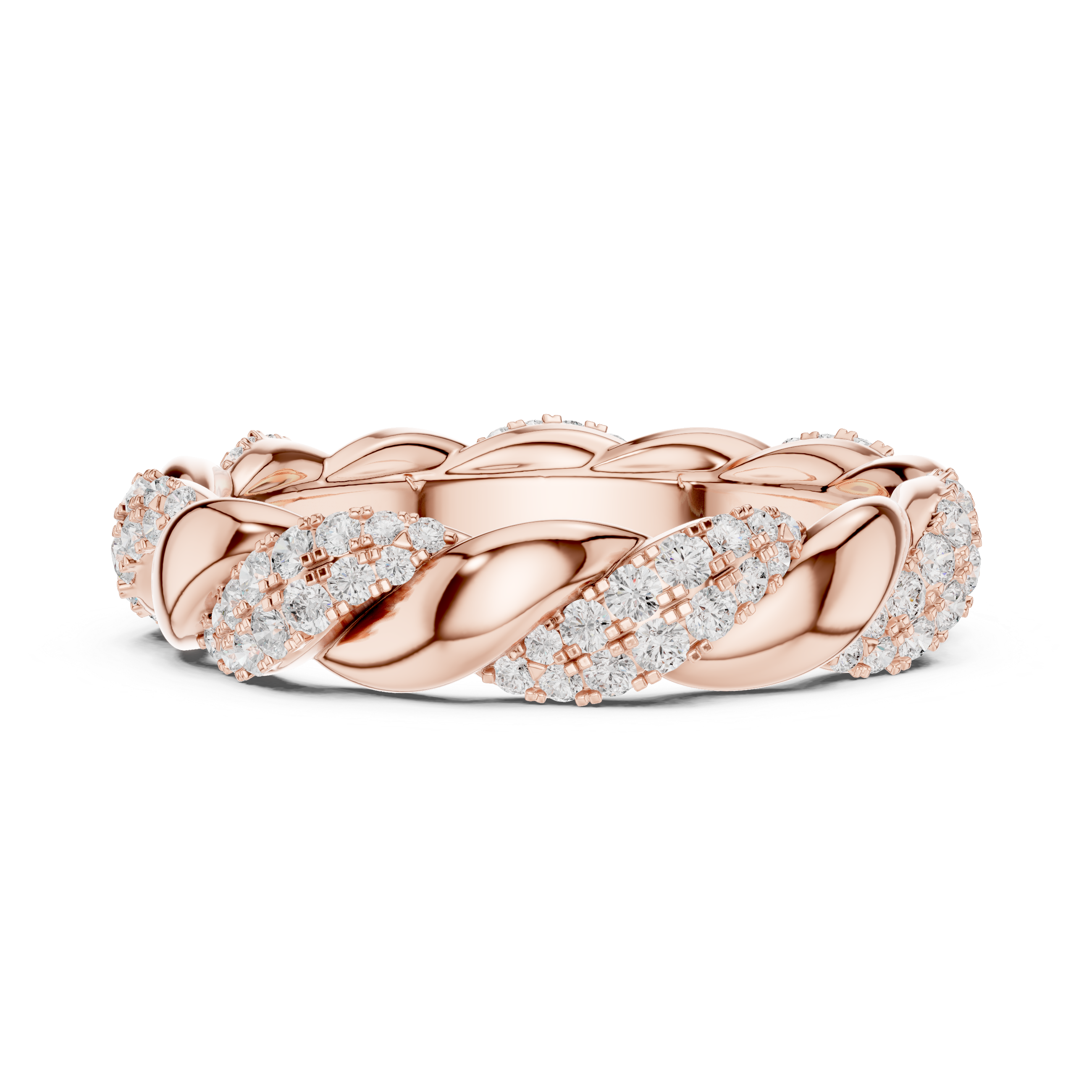 Bypass Wave Lab Grown Diamond Ring