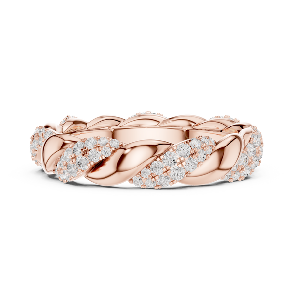 Bypass Wave Lab Grown Diamond Ring