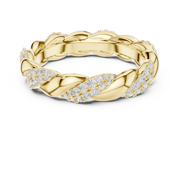 Bypass Wave Lab Grown Diamond Ring