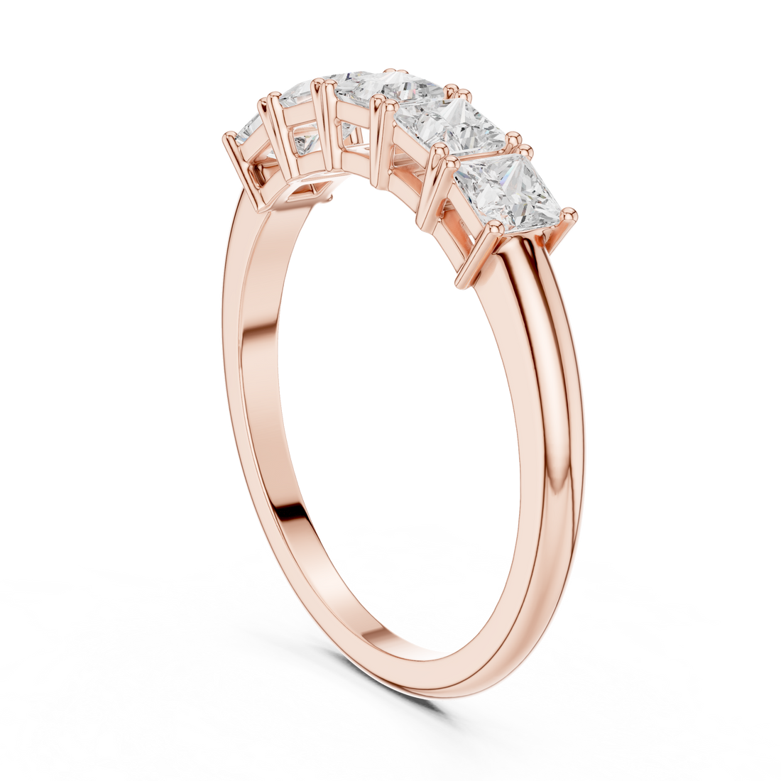 Five Stone Shining Lab Grown Diamond Ring