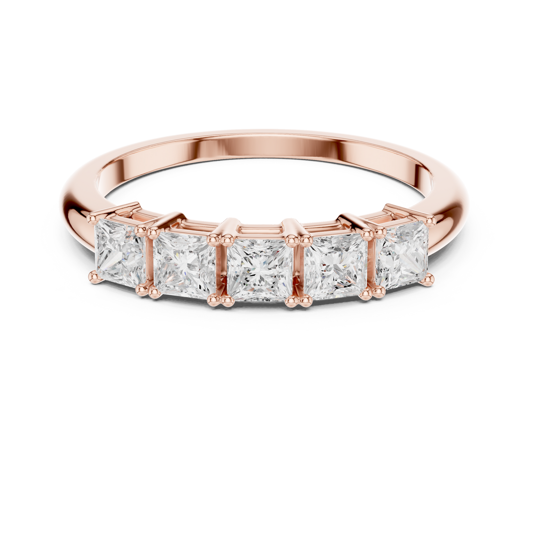 Five Stone Shining Lab Grown Diamond Ring
