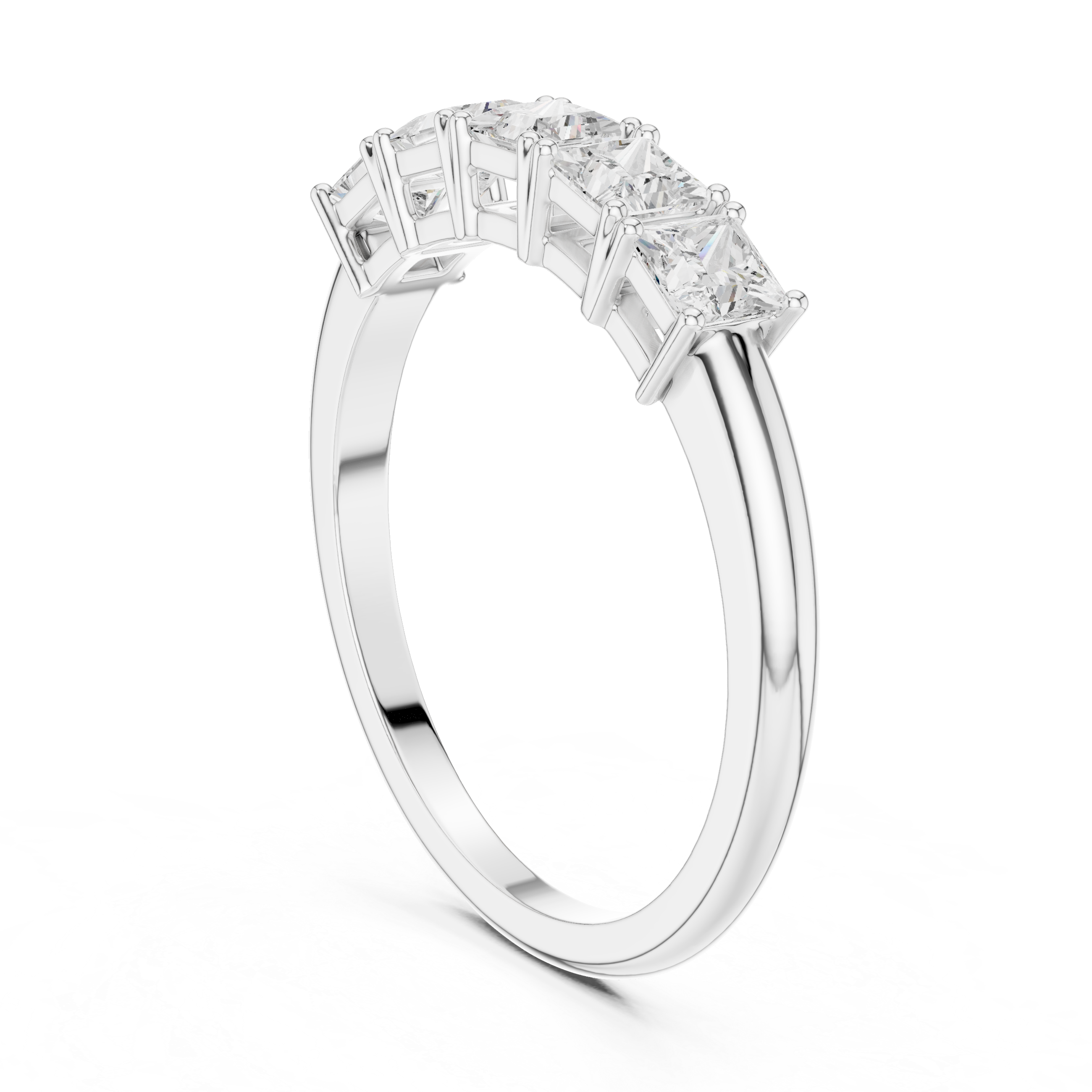 Five Stone Shining Lab Grown Diamond Ring