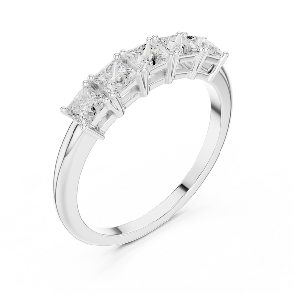 Five Stone Shining Lab Grown Diamond Ring