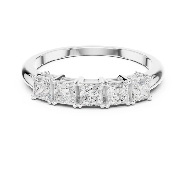 Five Stone Shining Lab Grown Diamond Ring