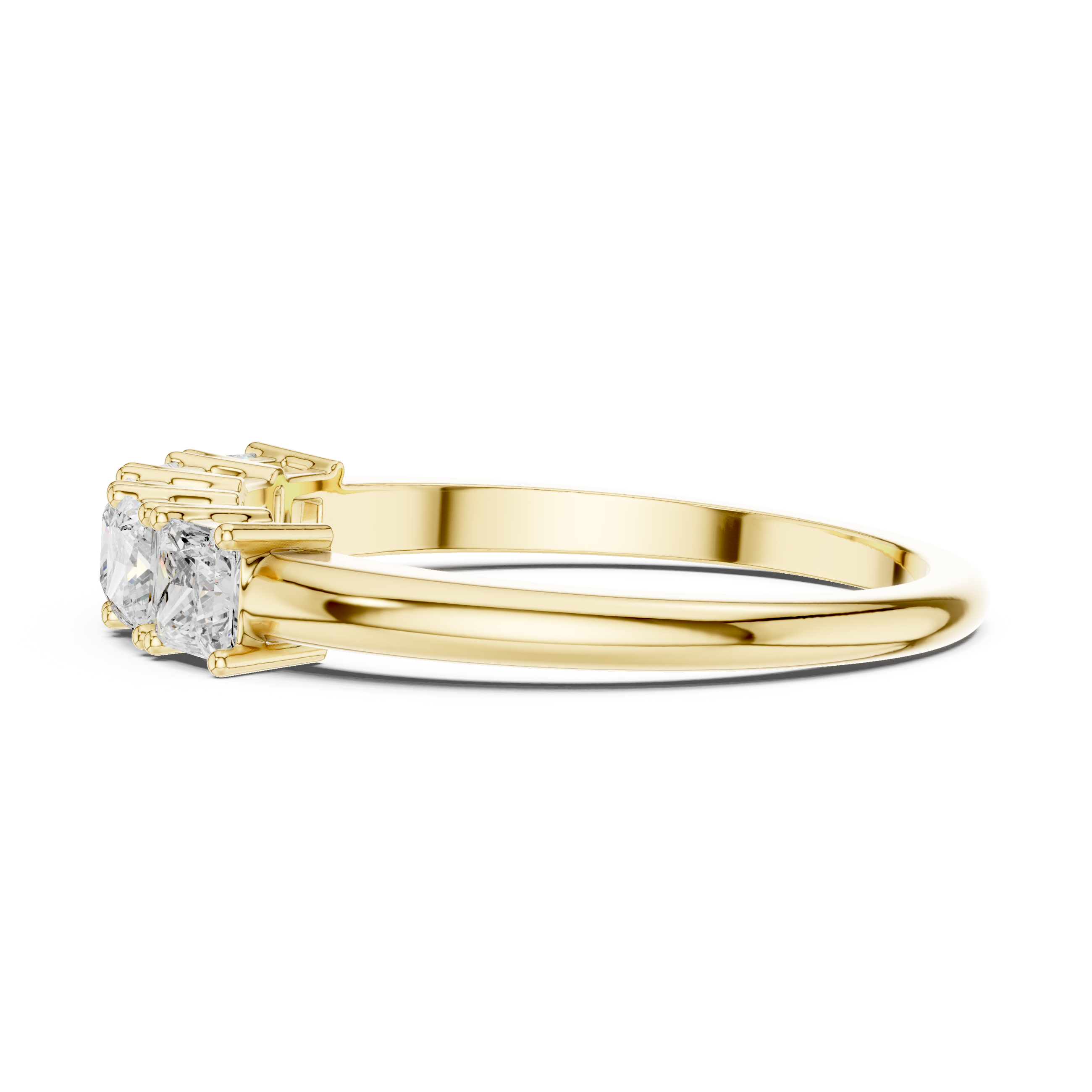 Five Stone Shining Lab Grown Diamond Ring