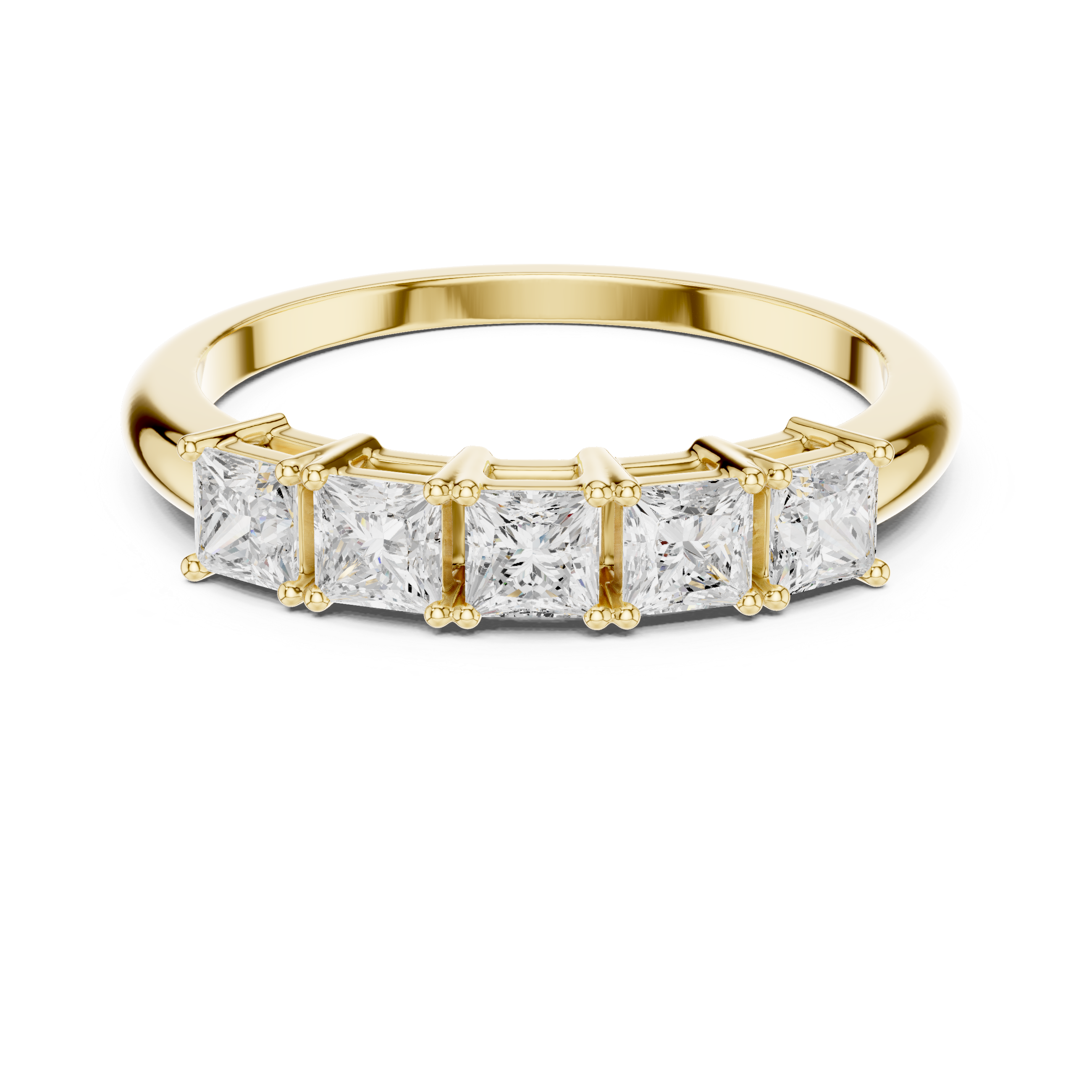 Five Stone Shining Lab Grown Diamond Ring
