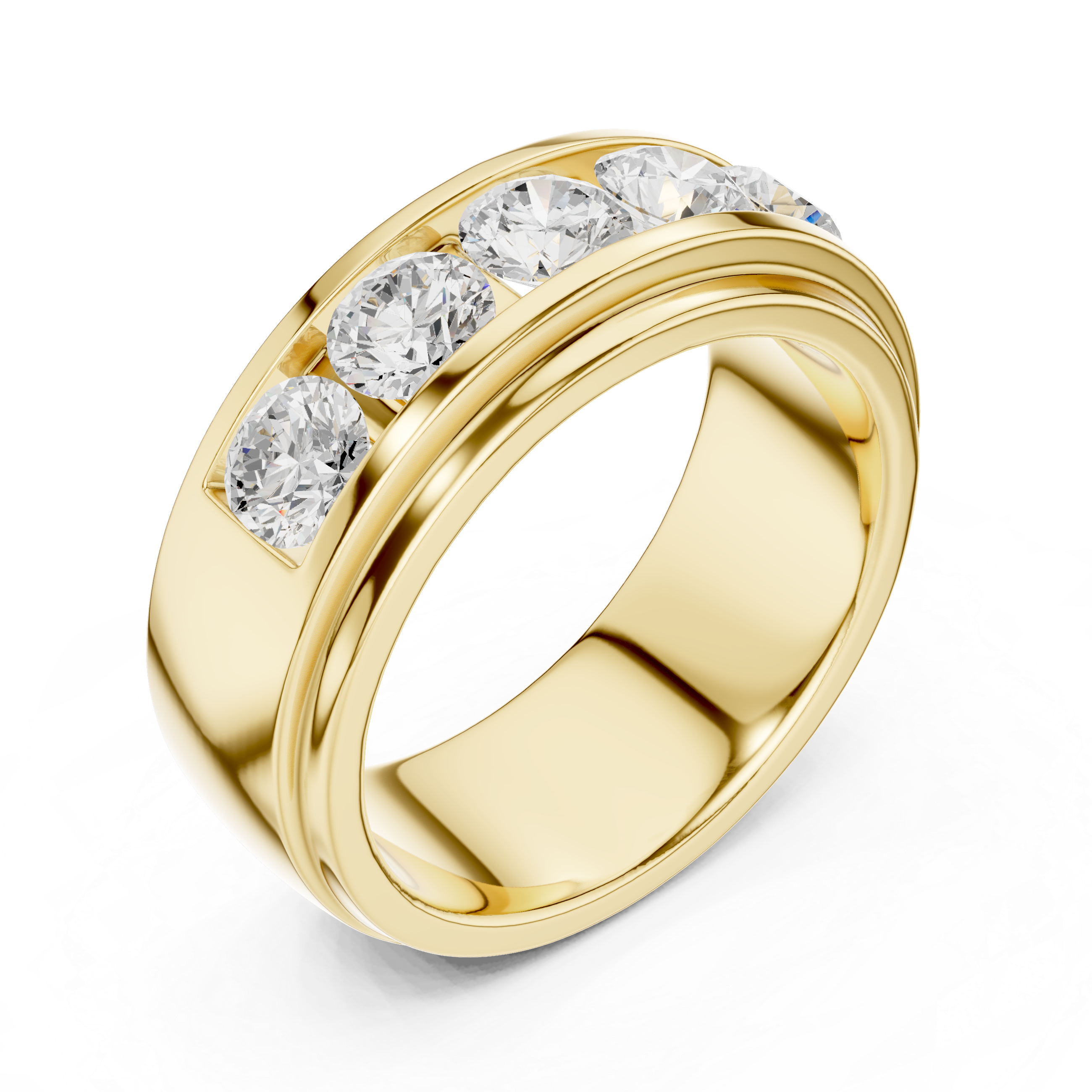 Ornate Vintage Lab Grown Diamond Ring