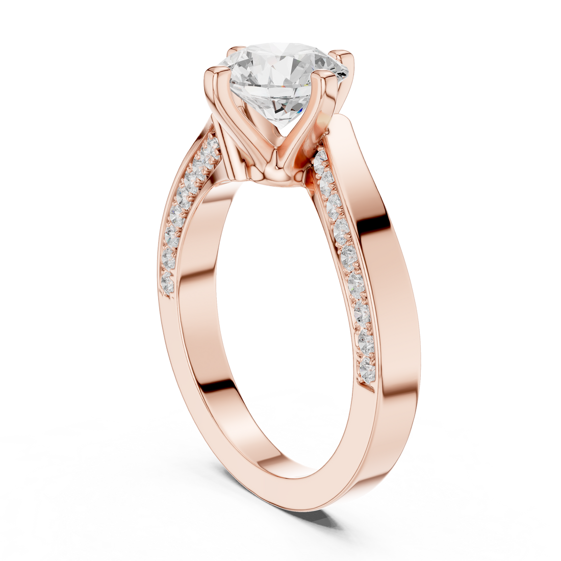 Pave Sparkle Lab Grown Diamond Ring
