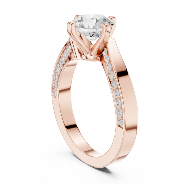 Pave Sparkle Lab Grown Diamond Ring