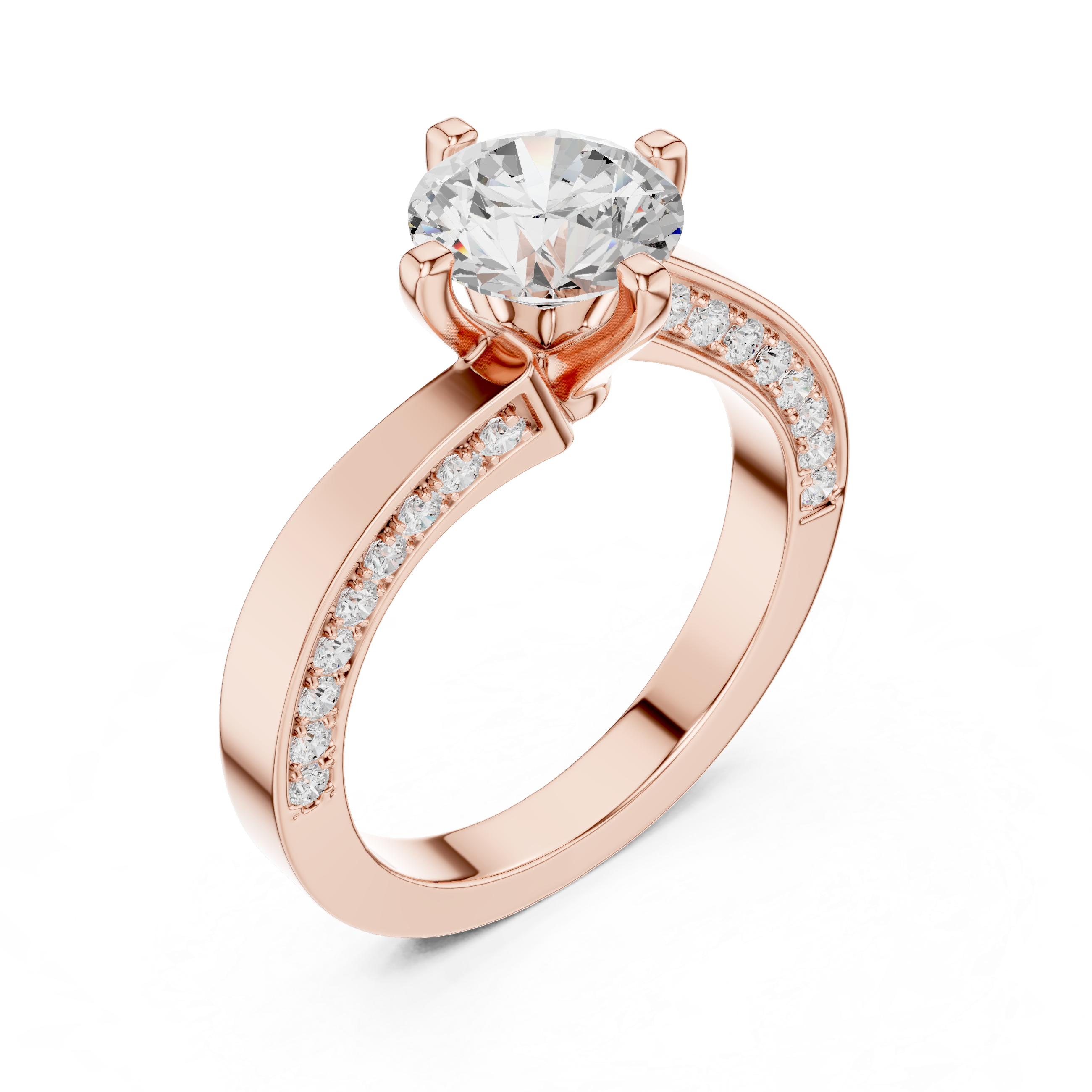 Pave Sparkle Lab Grown Diamond Ring