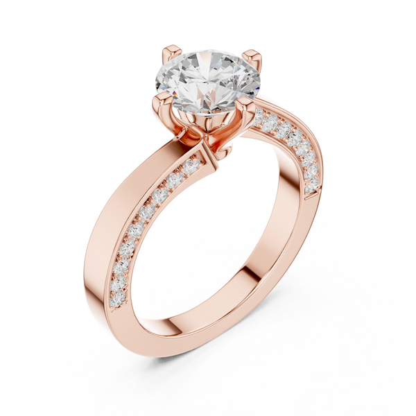 Pave Sparkle Lab Grown Diamond Ring
