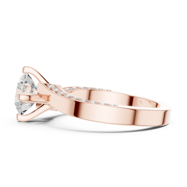 Pave Sparkle Lab Grown Diamond Ring