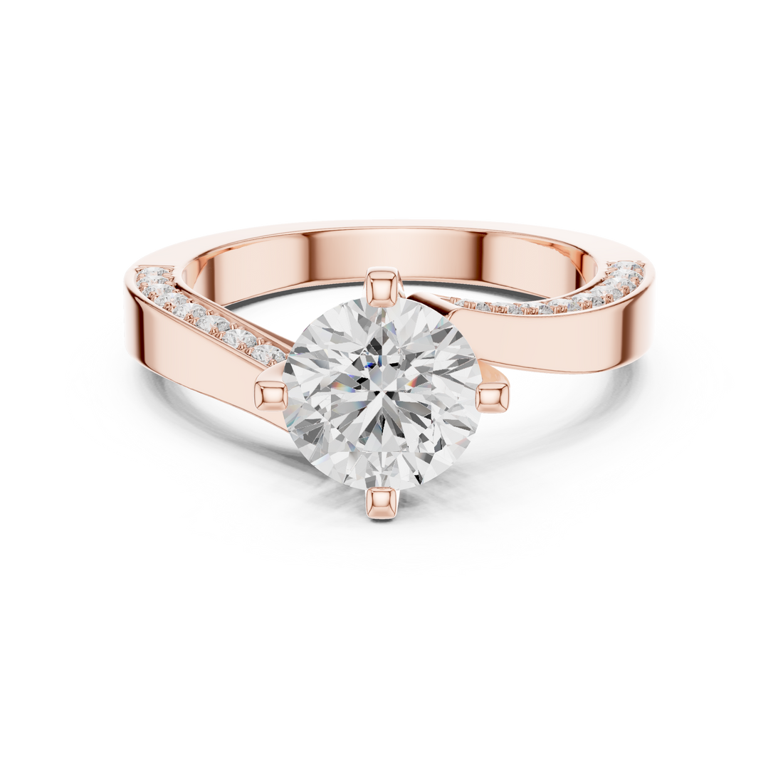 Pave Sparkle Lab Grown Diamond Ring