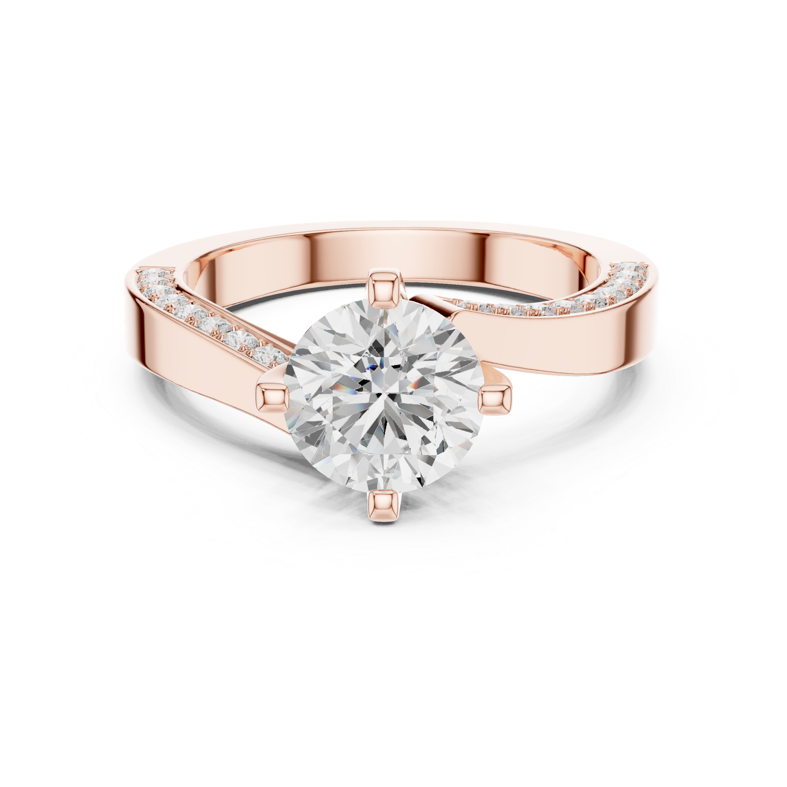 Pave Sparkle Lab Grown Diamond Ring