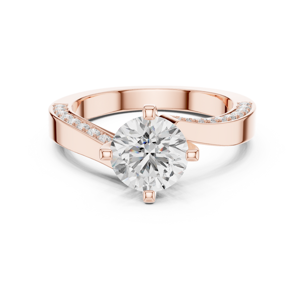 Pave Sparkle Lab Grown Diamond Ring