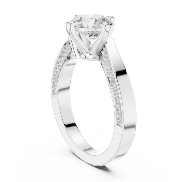 Pave Sparkle Lab Grown Diamond Ring
