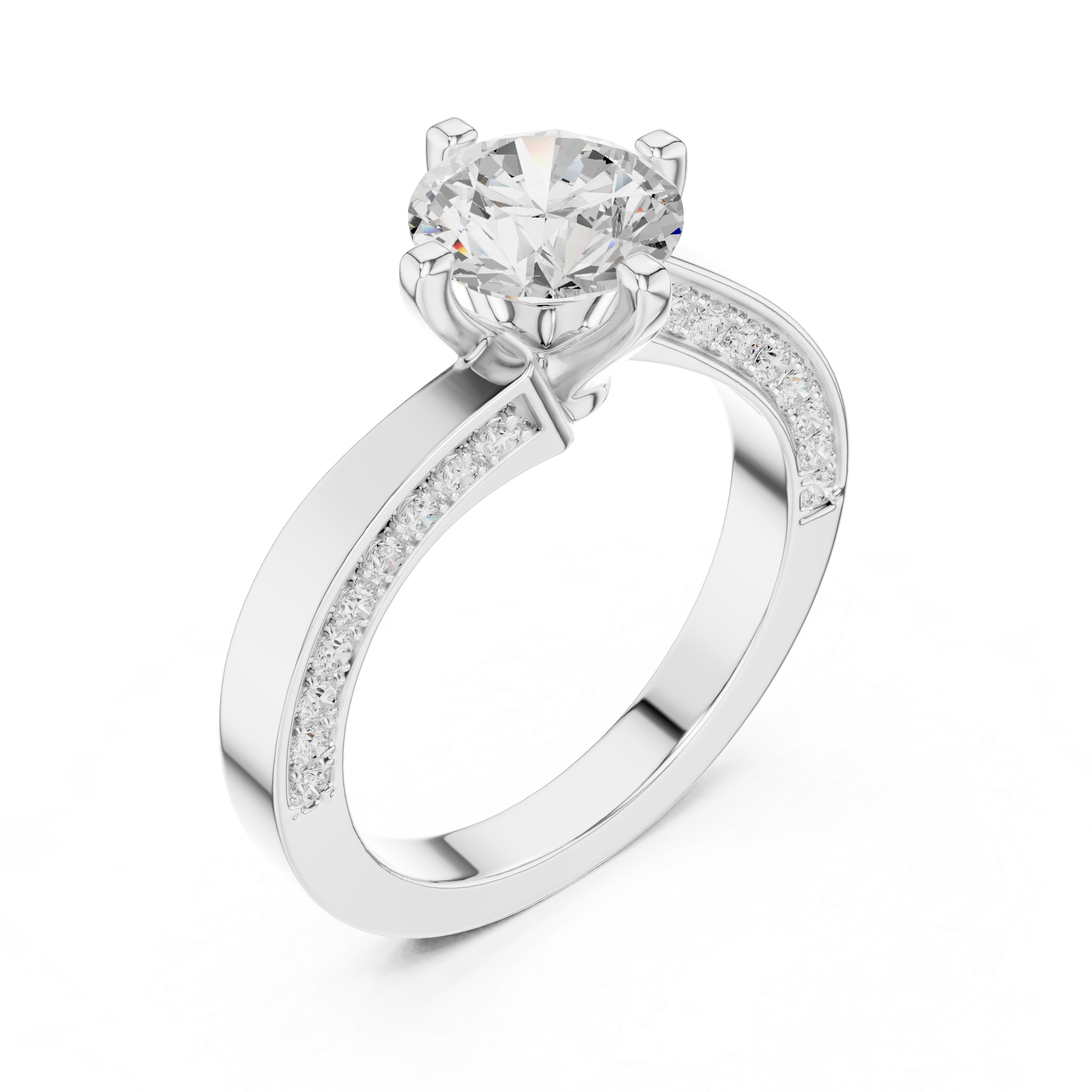Pave Sparkle Lab Grown Diamond Ring