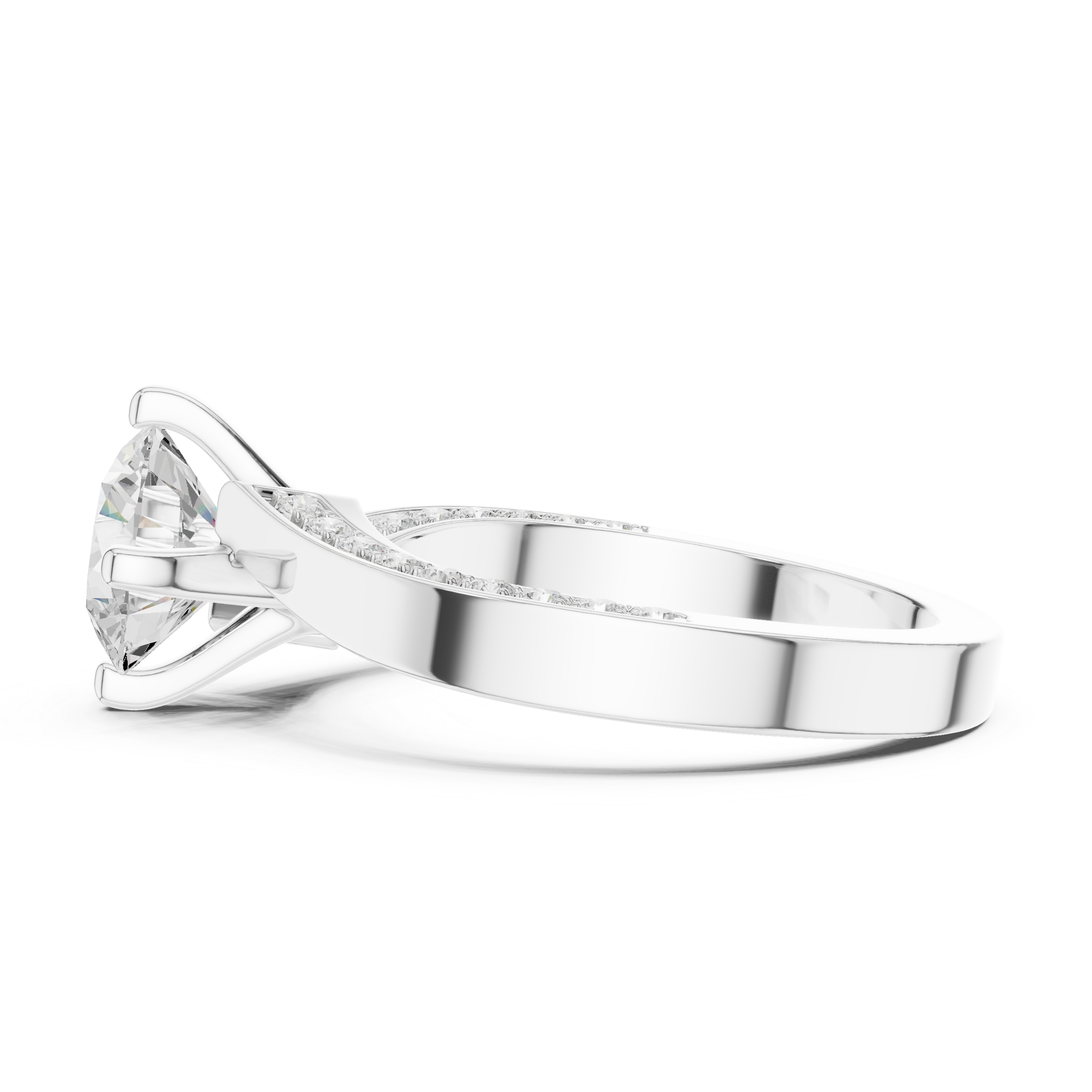 Pave Sparkle Lab Grown Diamond Ring