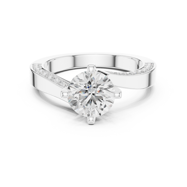 Pave Sparkle Lab Grown Diamond Ring