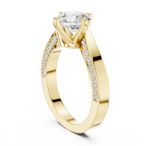 Pave Sparkle Lab Grown Diamond Ring