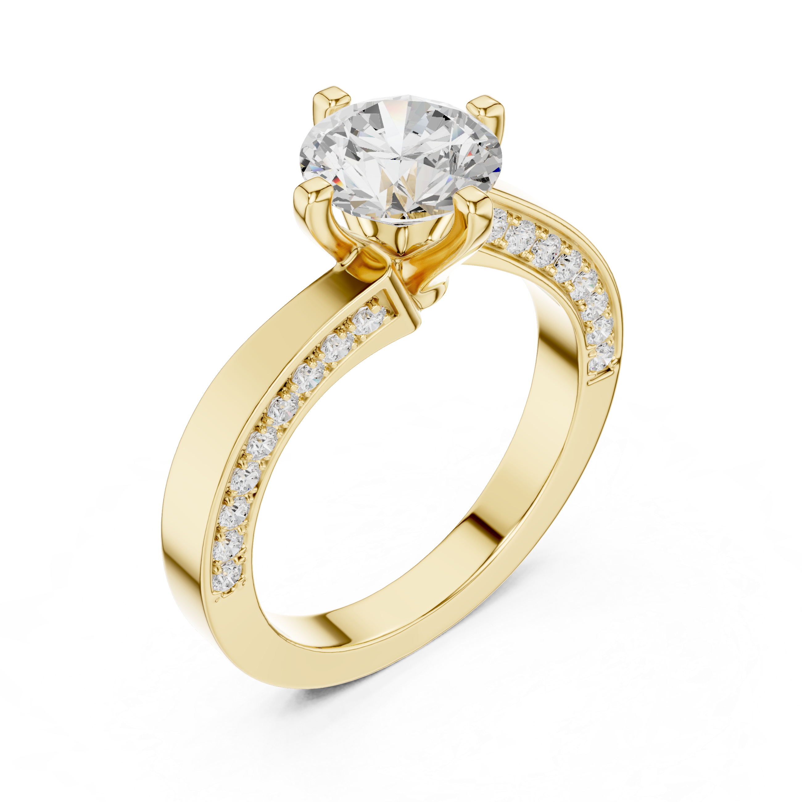 Pave Sparkle Lab Grown Diamond Ring