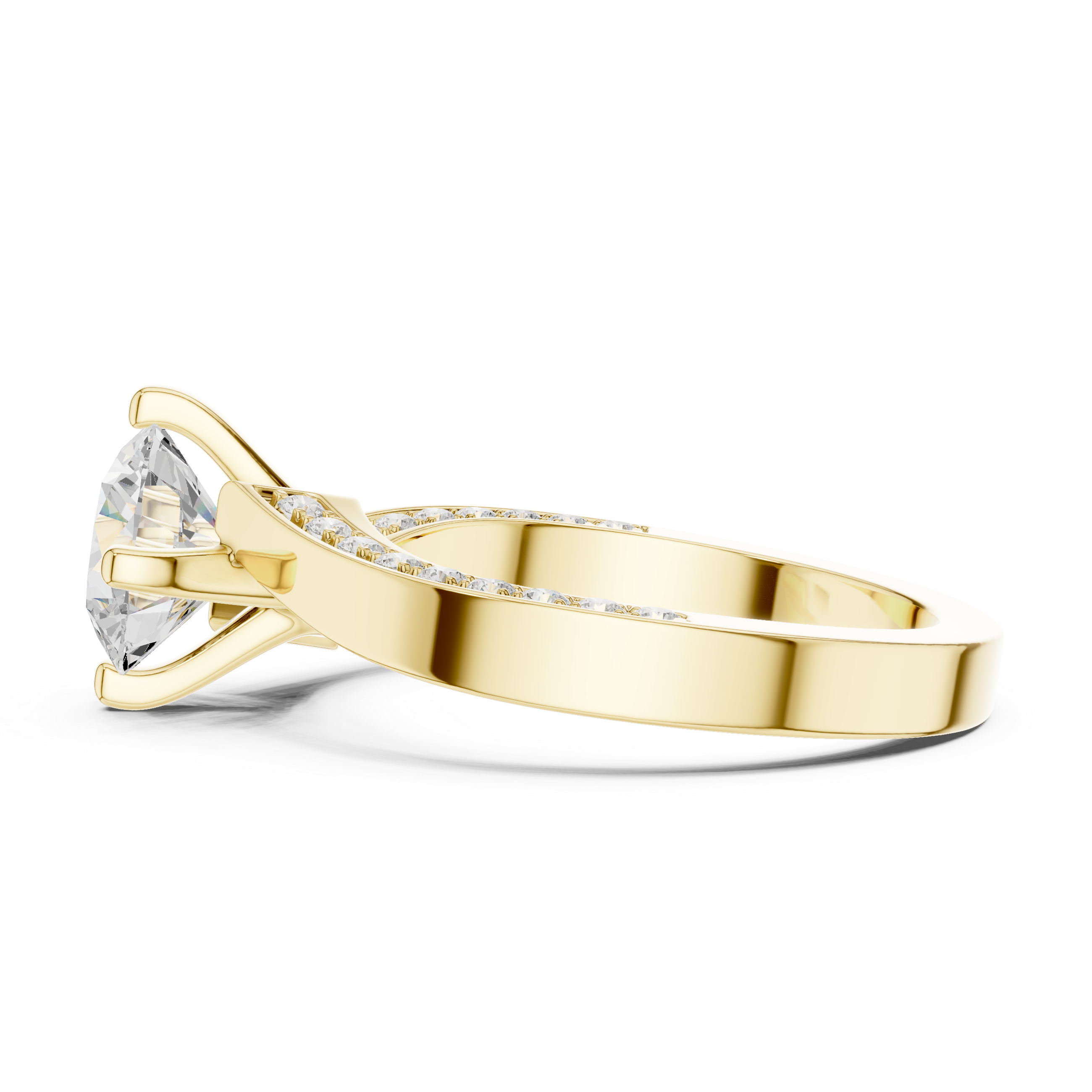 Pave Sparkle Lab Grown Diamond Ring