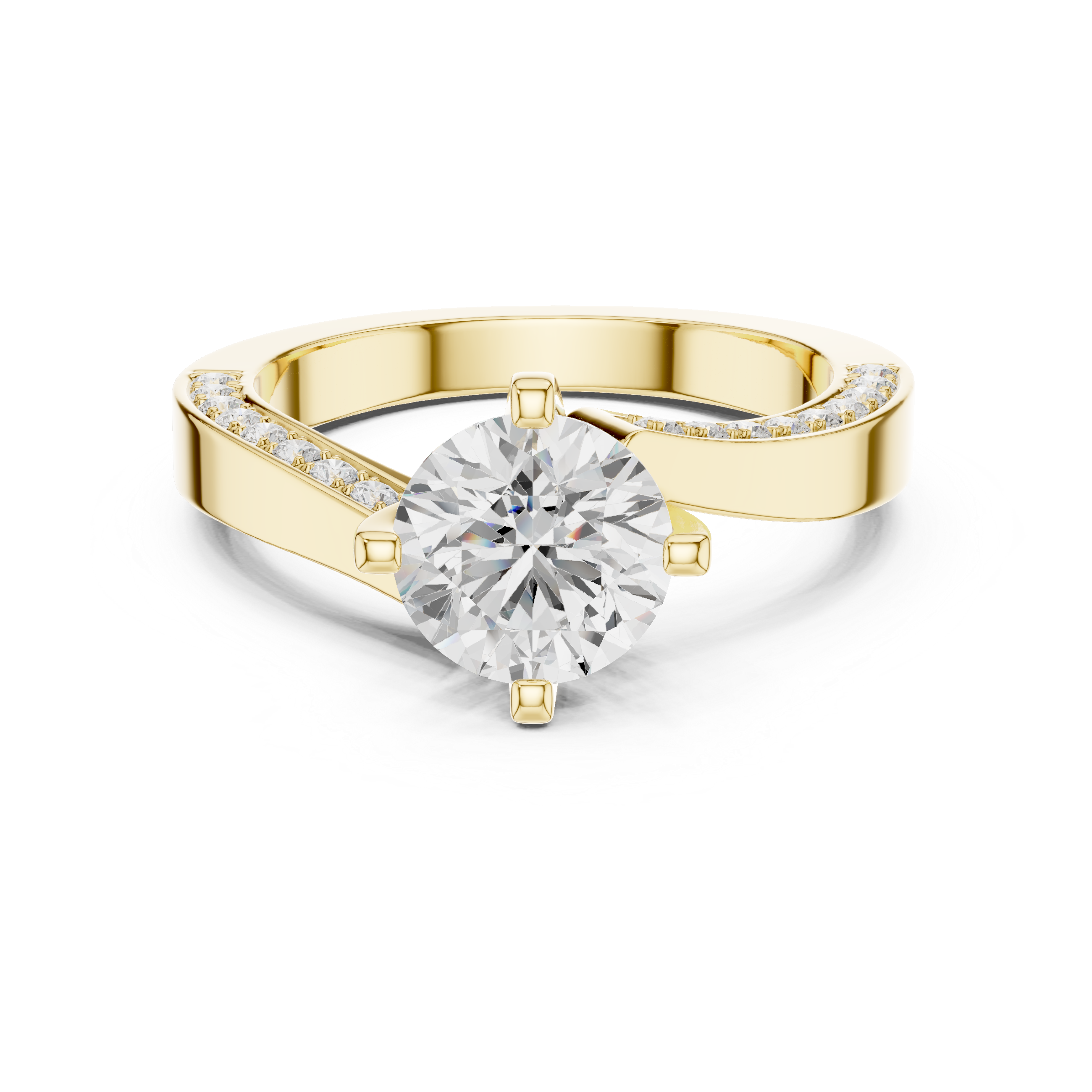 Pave Sparkle Lab Grown Diamond Ring