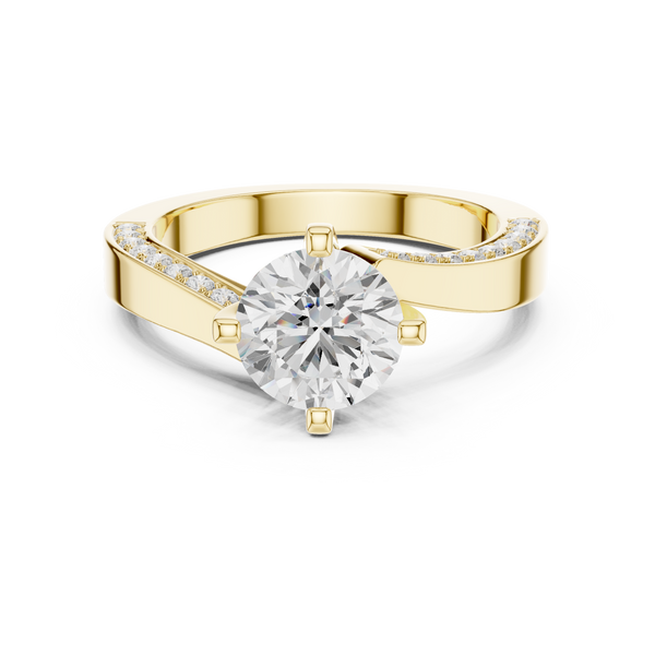 Pave Sparkle Lab Grown Diamond Ring