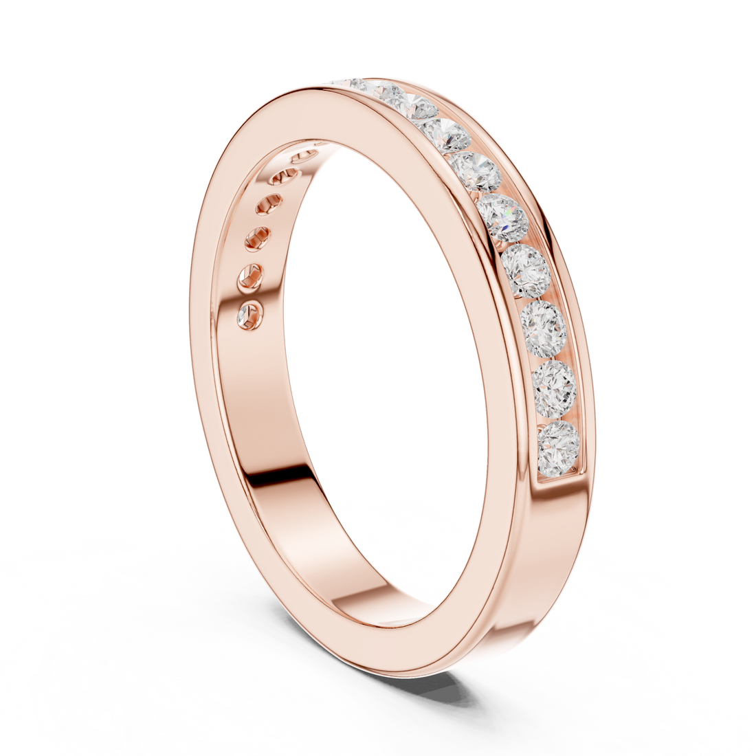 Gentle Line Cluster Lab Grown Diamond Ring
