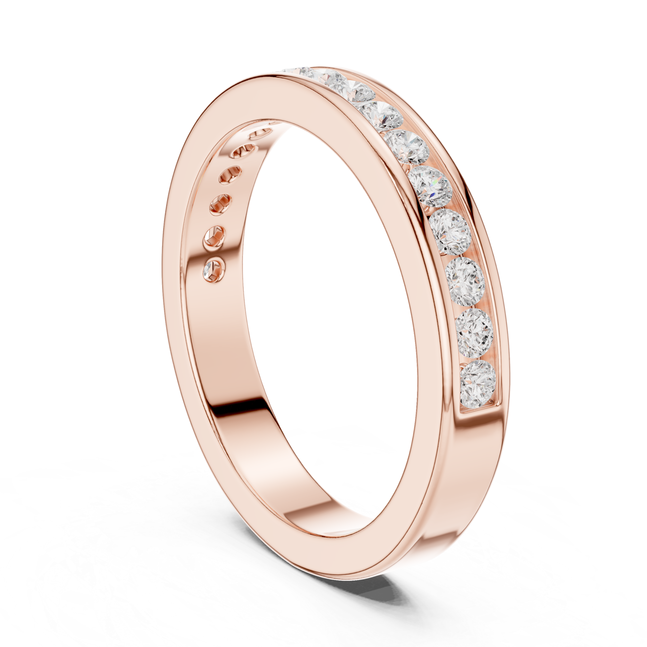 Gentle Line Cluster Lab Grown Diamond Ring