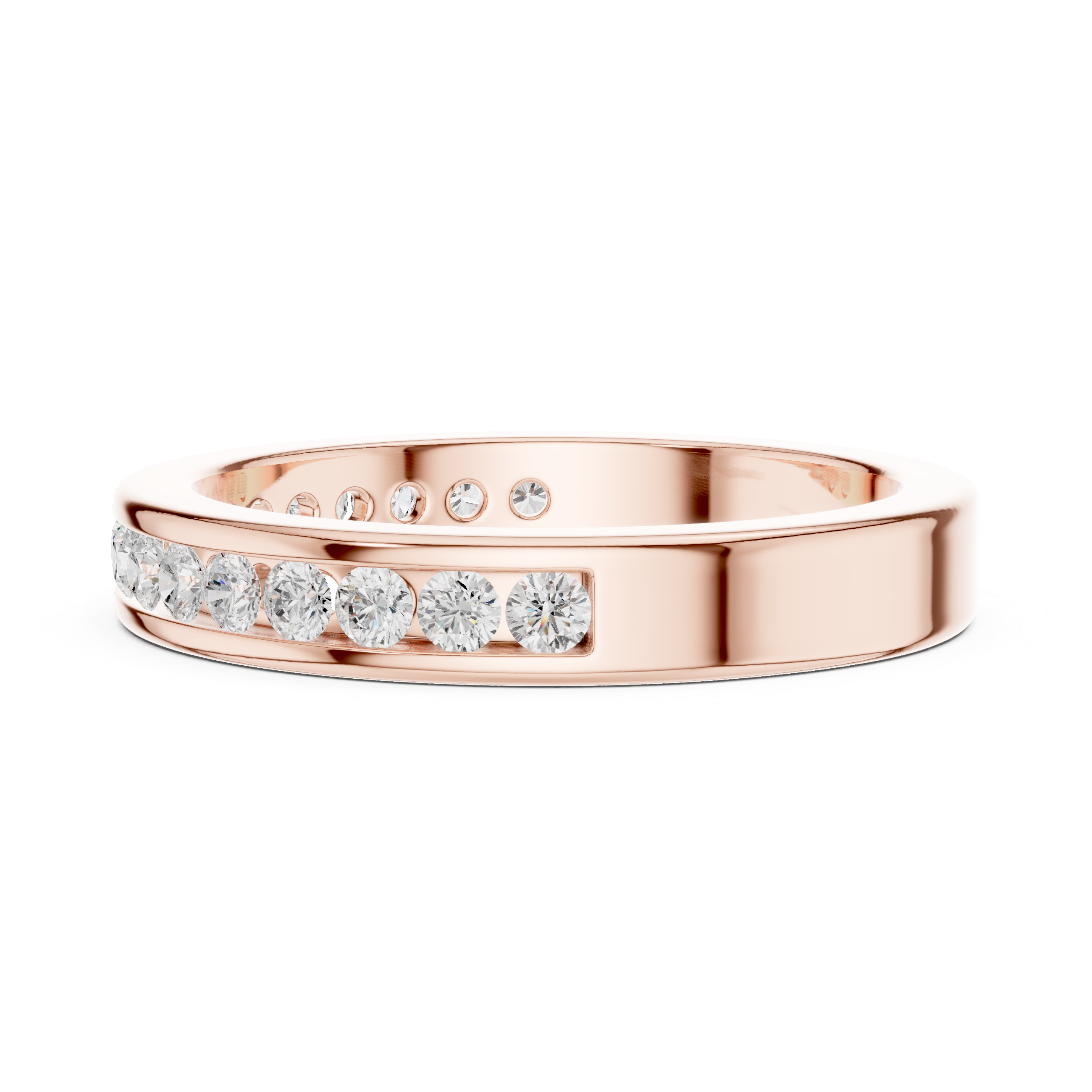 Gentle Line Cluster Lab Grown Diamond Ring