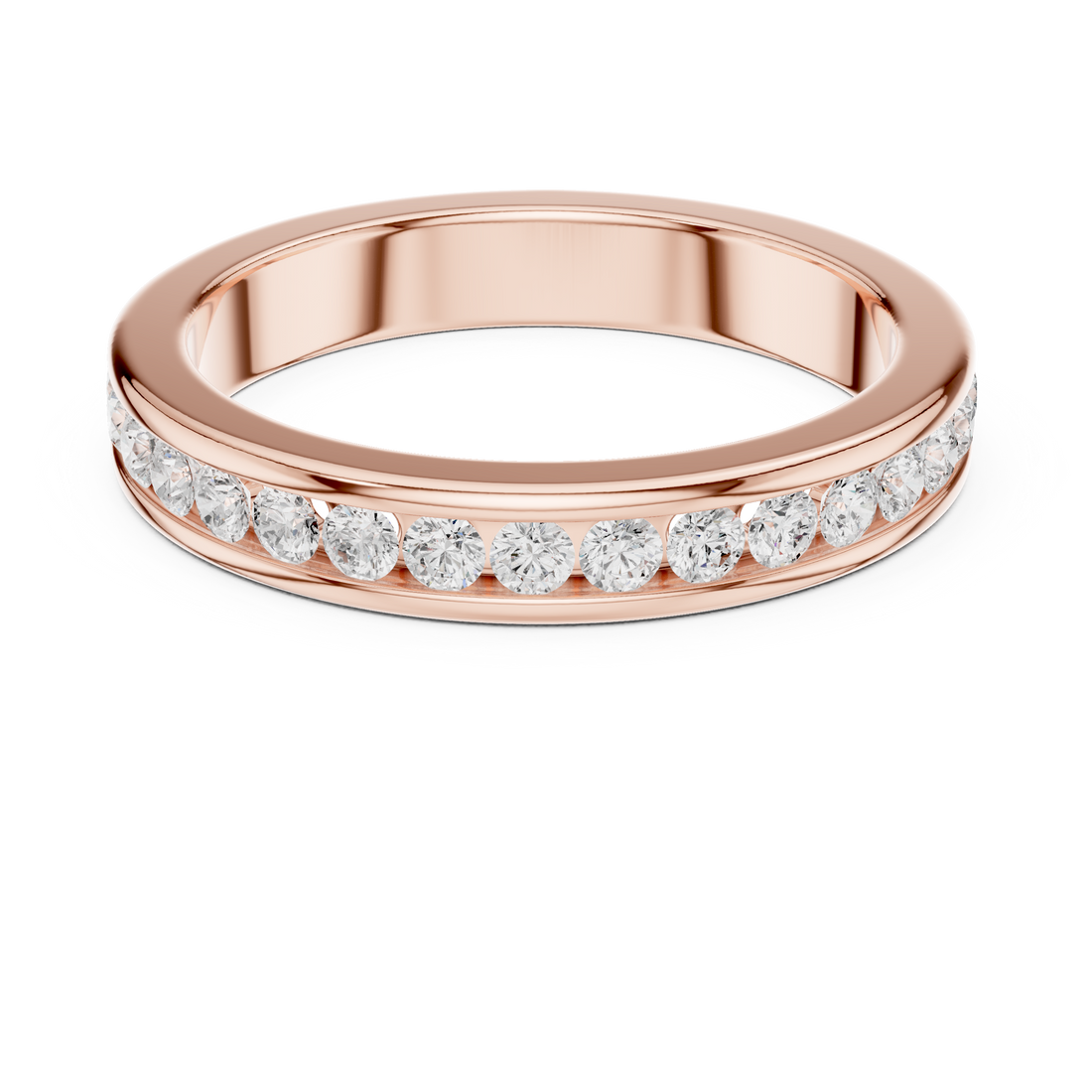 Gentle Line Cluster Lab Grown Diamond Ring