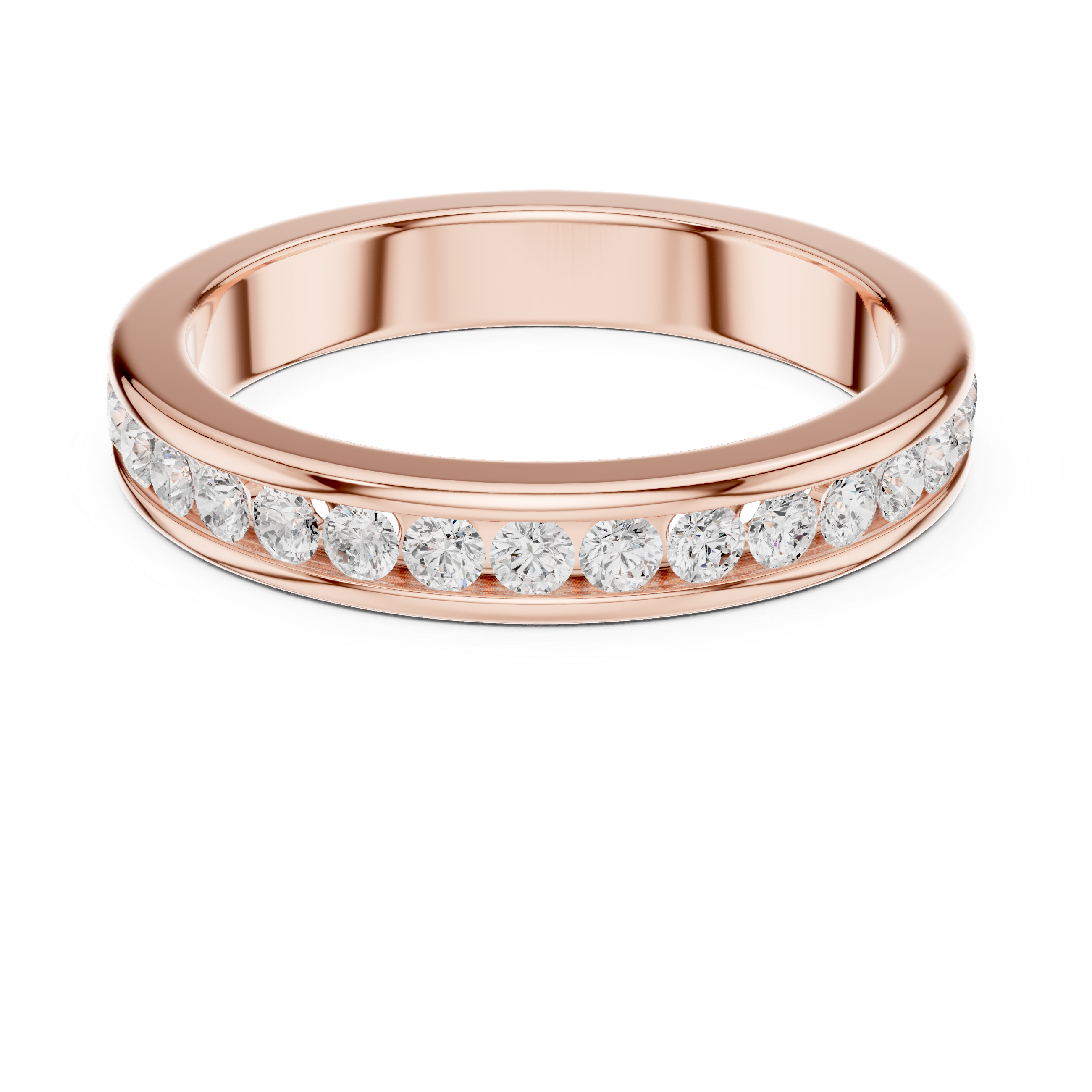 Gentle Line Cluster Lab Grown Diamond Ring