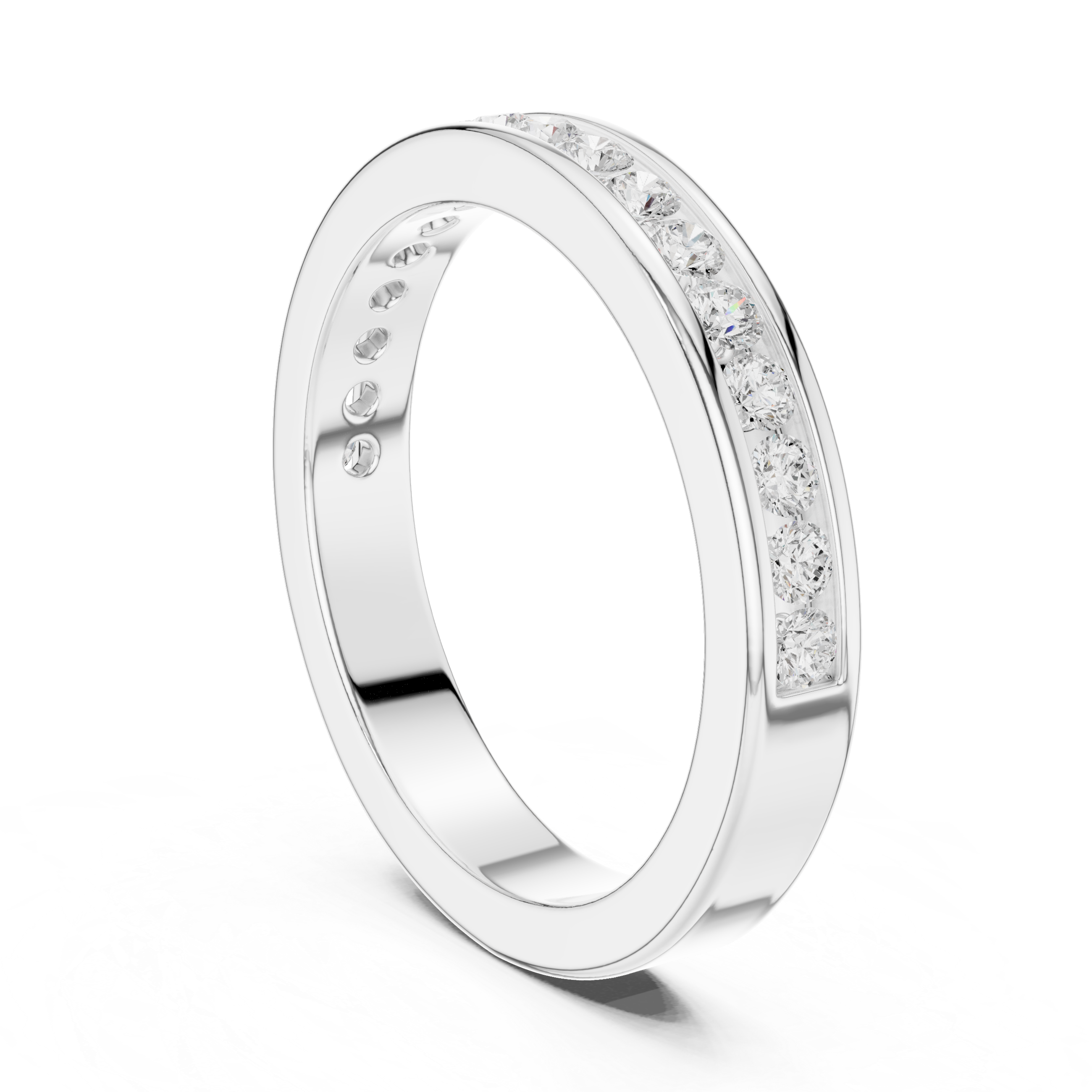 Gentle Line Cluster Lab Grown Diamond Ring