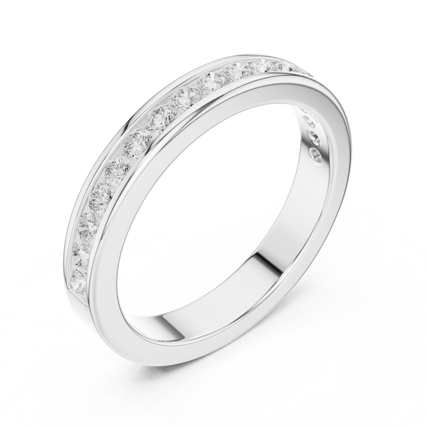 Gentle Line Cluster Lab Grown Diamond Ring