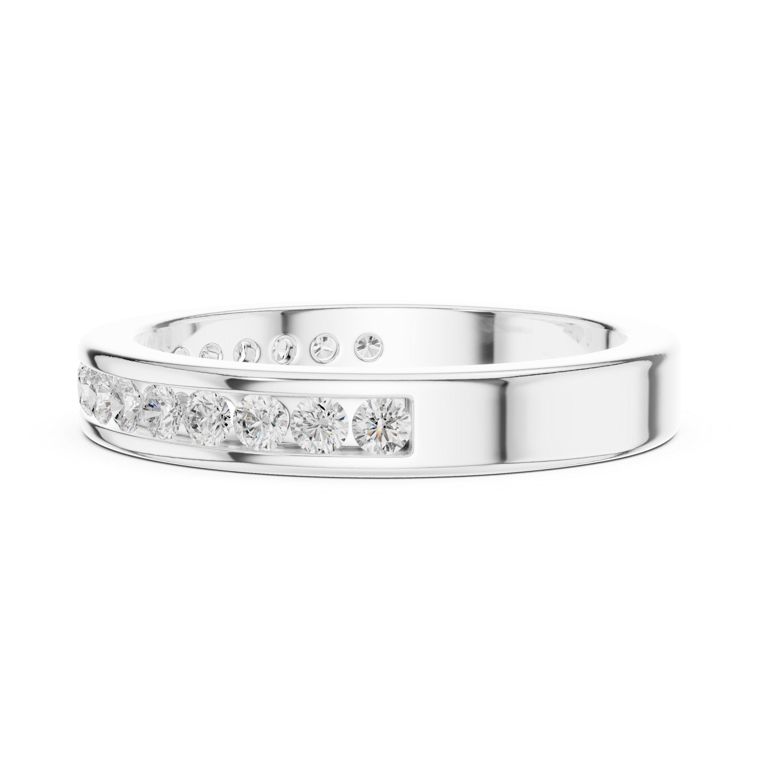 Gentle Line Cluster Lab Grown Diamond Ring