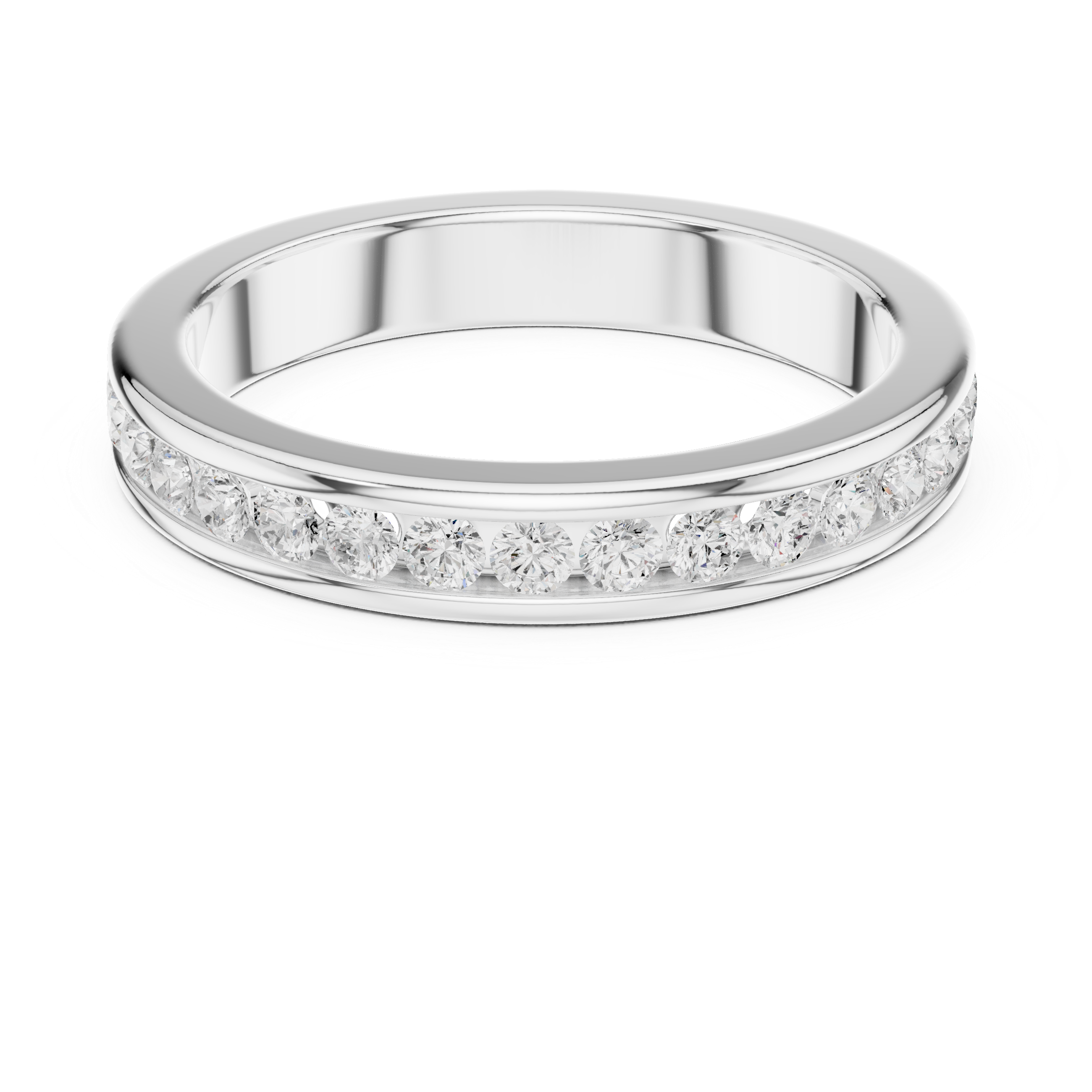 Gentle Line Cluster Lab Grown Diamond Ring