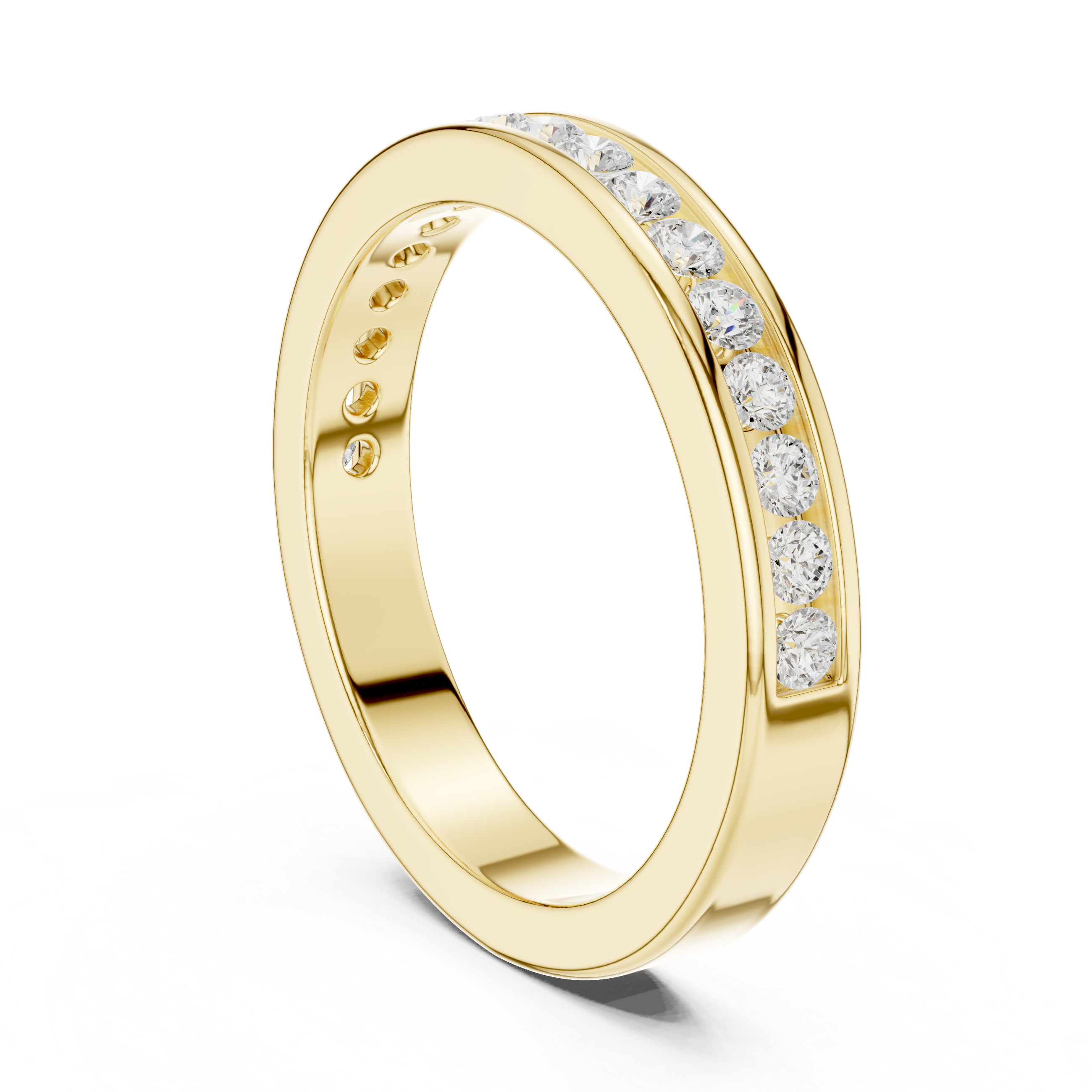 Gentle Line Cluster Lab Grown Diamond Ring