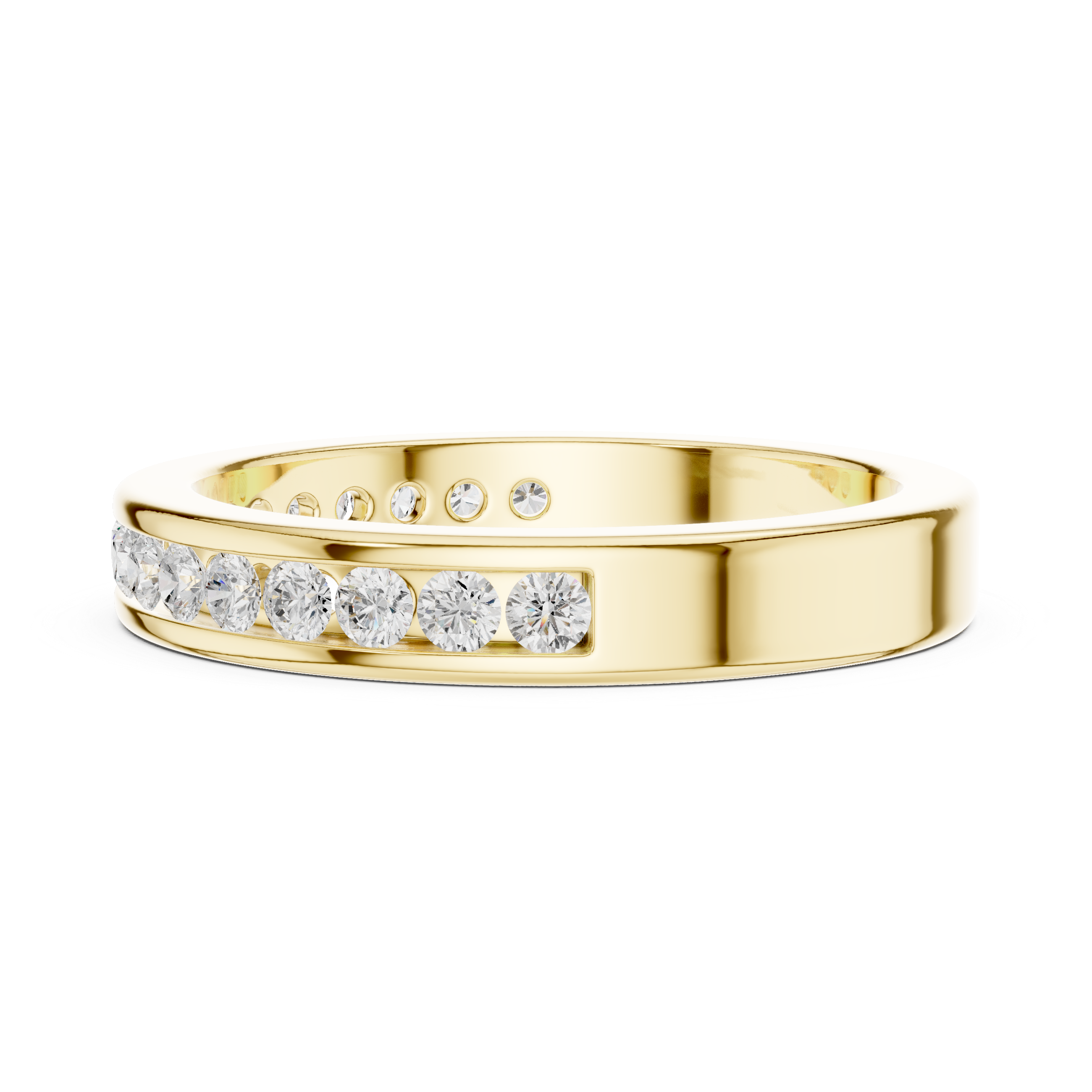 Gentle Line Cluster Lab Grown Diamond Ring