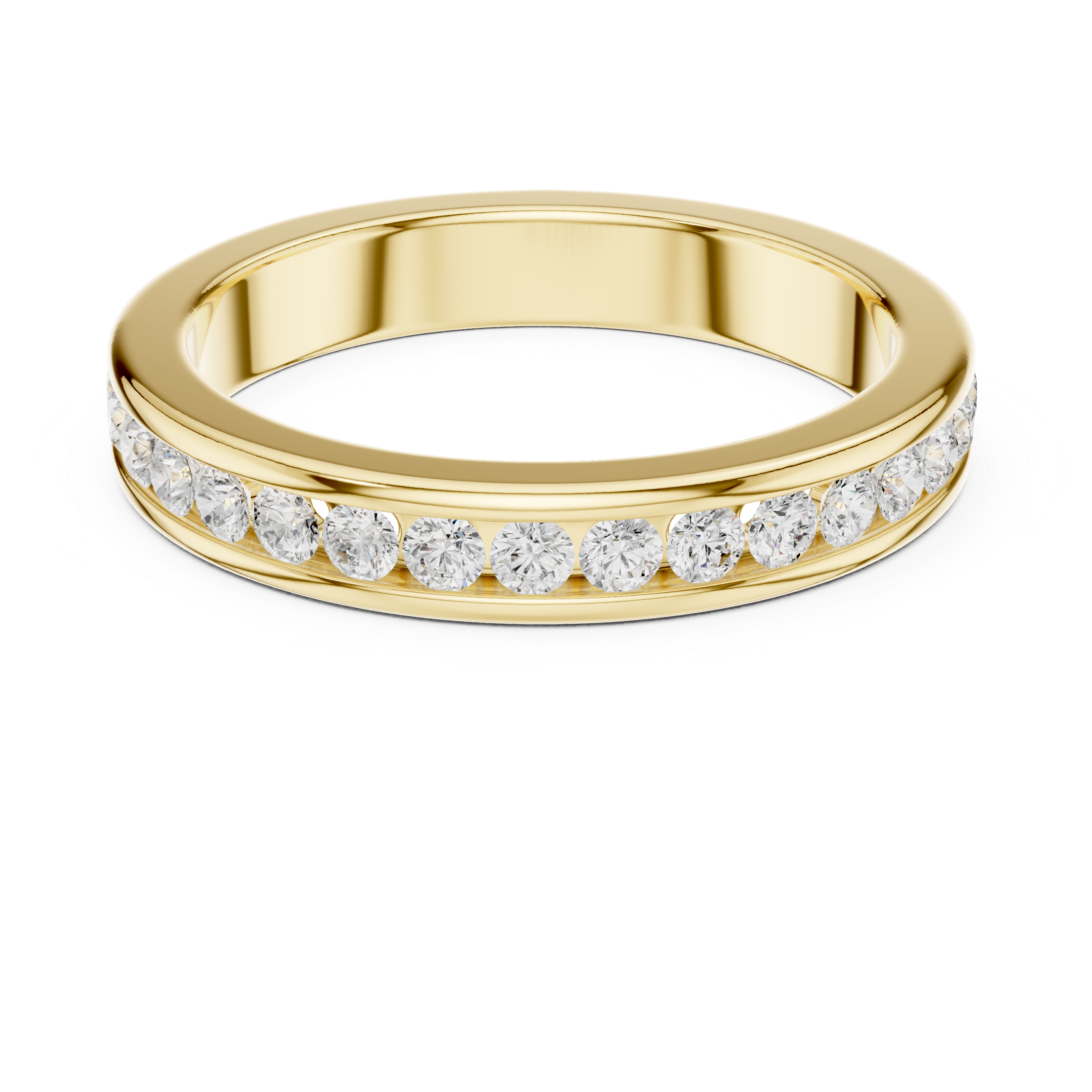 Gentle Line Cluster Lab Grown Diamond Ring